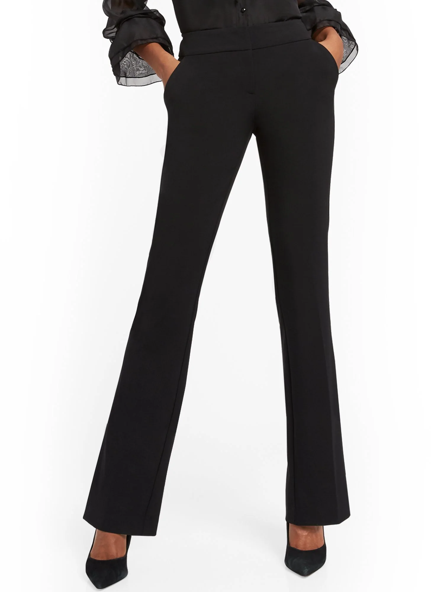 Straight-Leg Pant - Signature Fit - Double Stretch - 7th Avenue - Image 2