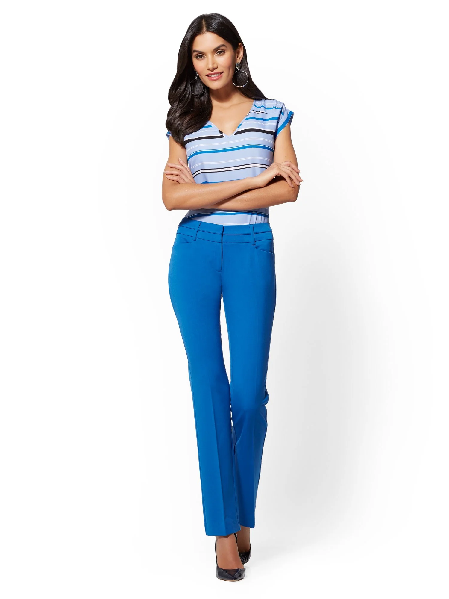Straight-Leg Pant - Signature Fit - Superstretch - 7th Avenue - Image 12
