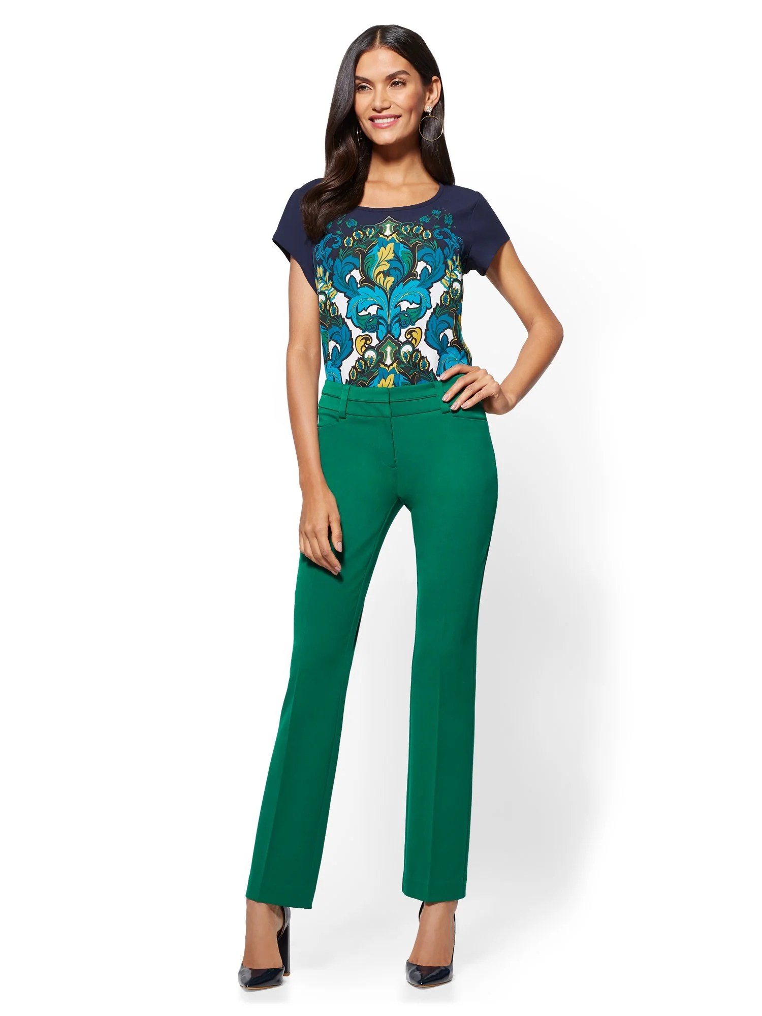Straight-Leg Pant - Signature Fit - Superstretch - 7th Avenue - Image 21