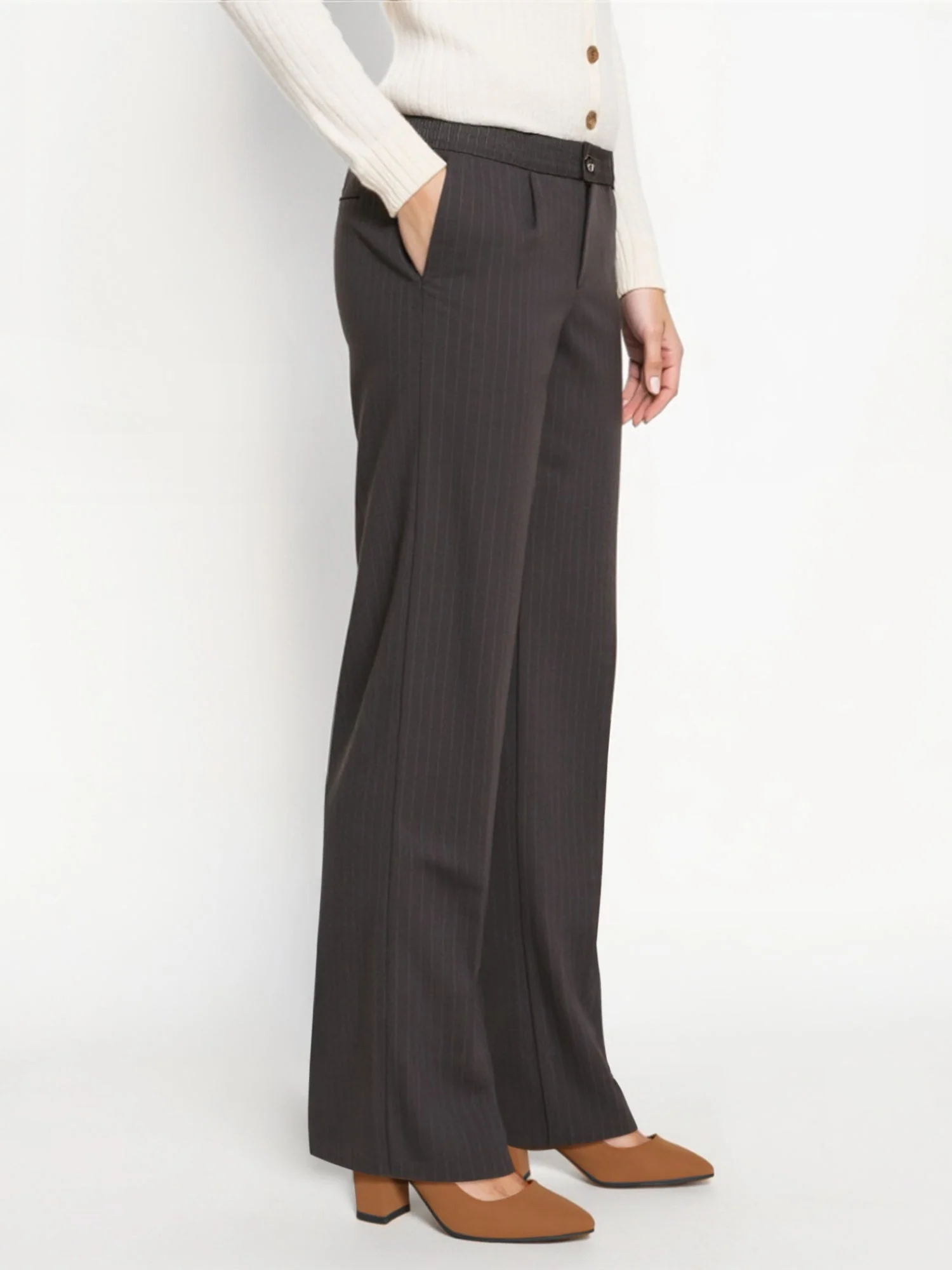 Striped Straight Pants - Image 3