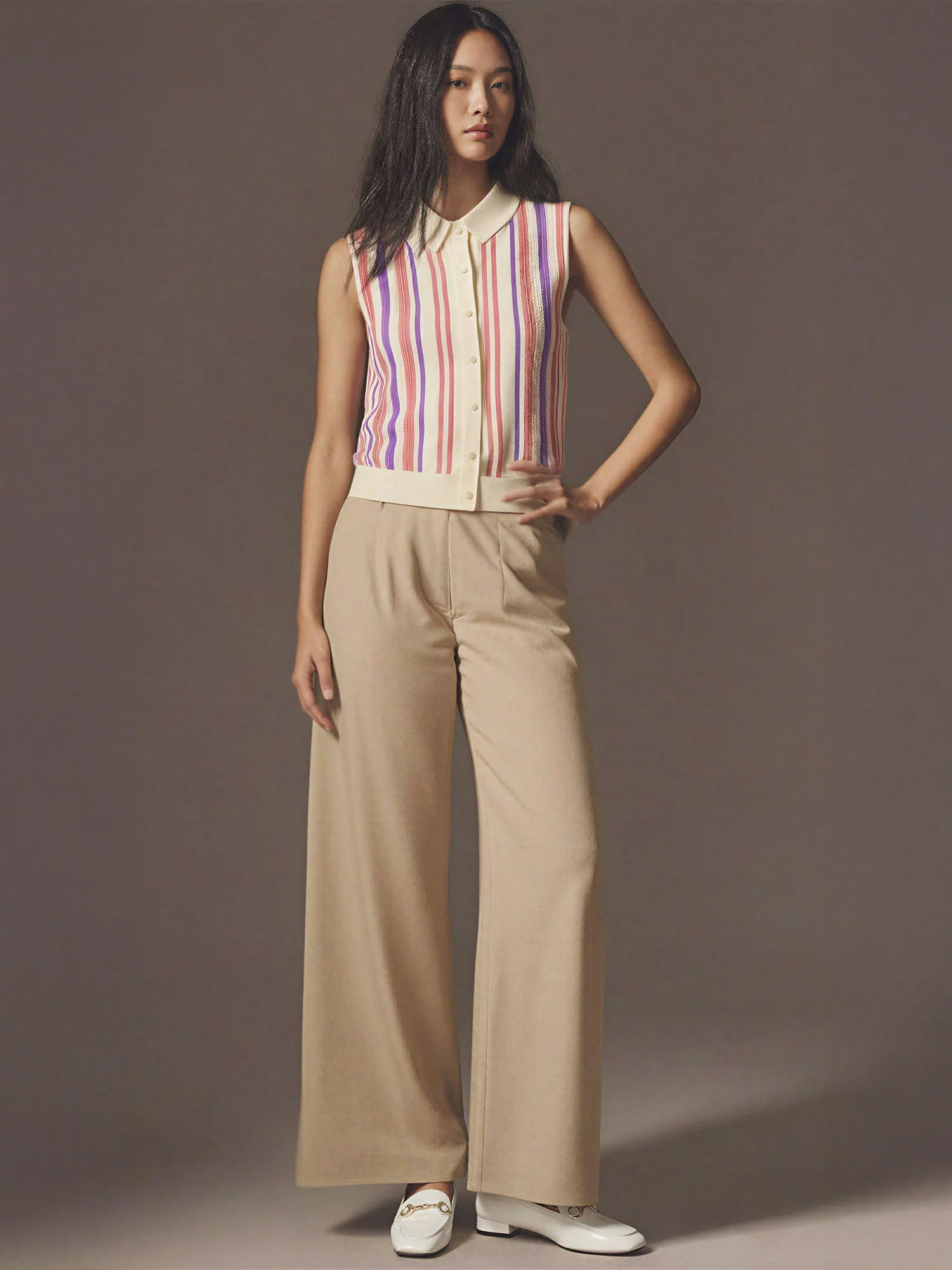 Straight Leg Pants With Back Zipper - Image 6