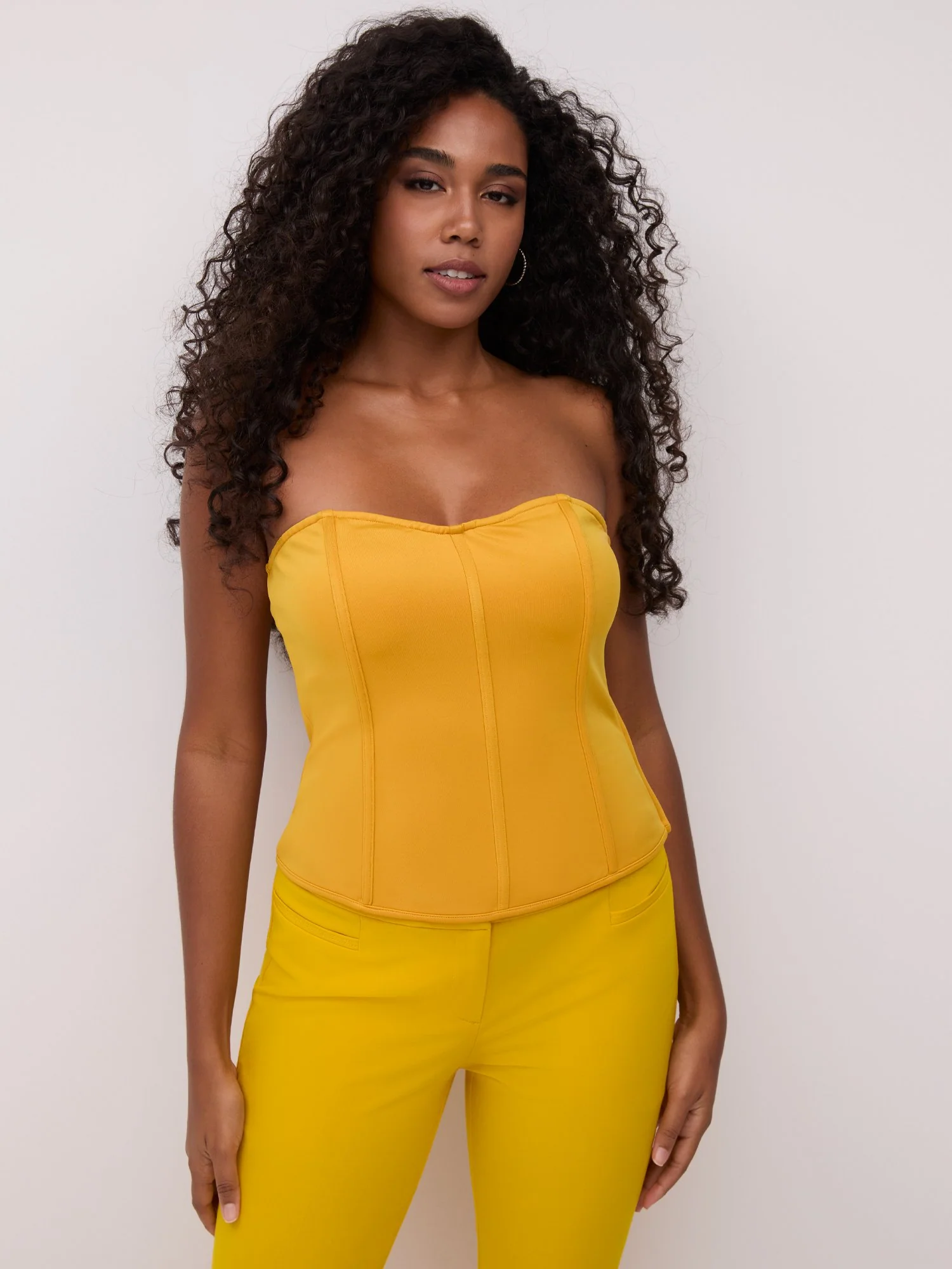 Strapless Corset Knit Top - Image 5