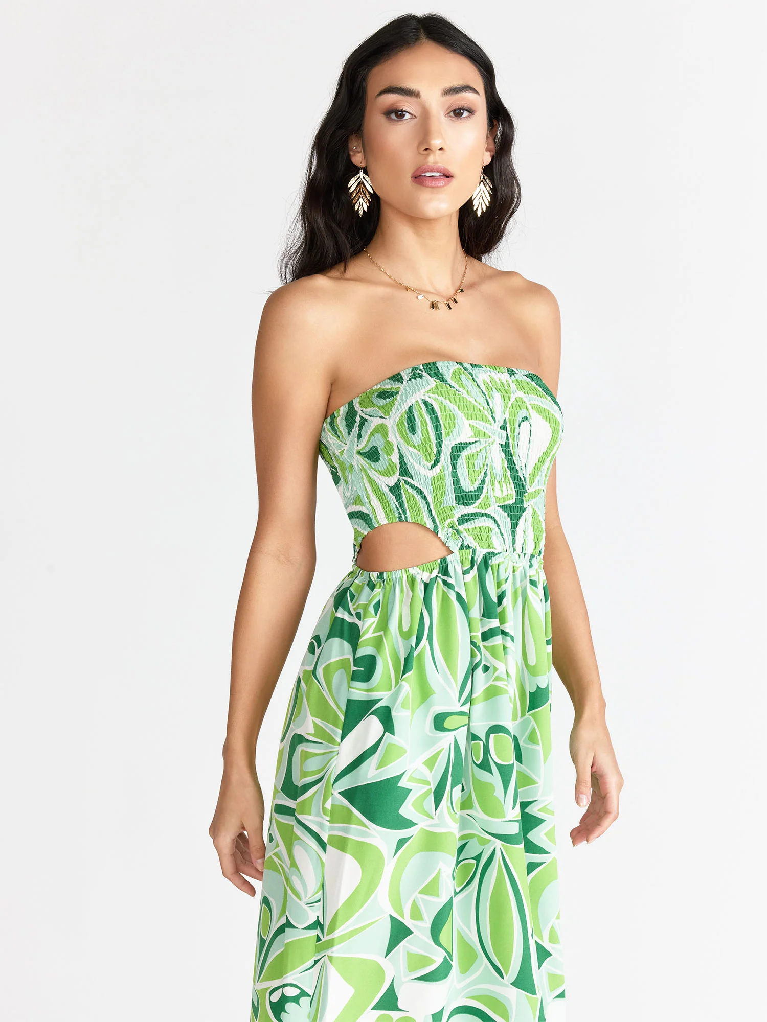 Aakaa Strapless Cutout Wide Leg Jumpsuit - Brands We Love - Image 4