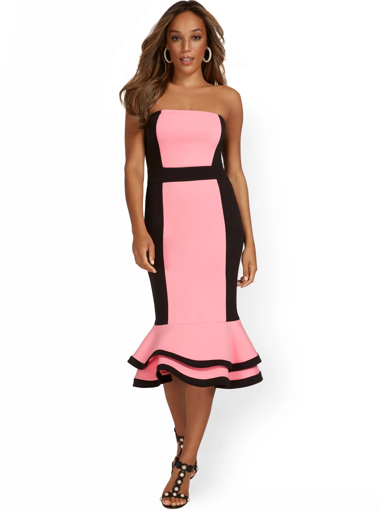 Strapless Flounce-Hem Dress - Image 7
