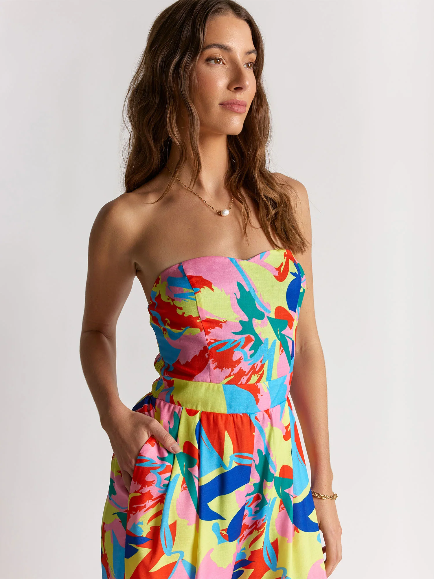 Flying Tomato Strapless Floral Print Jumpsuit - Brands We Love - Image 2