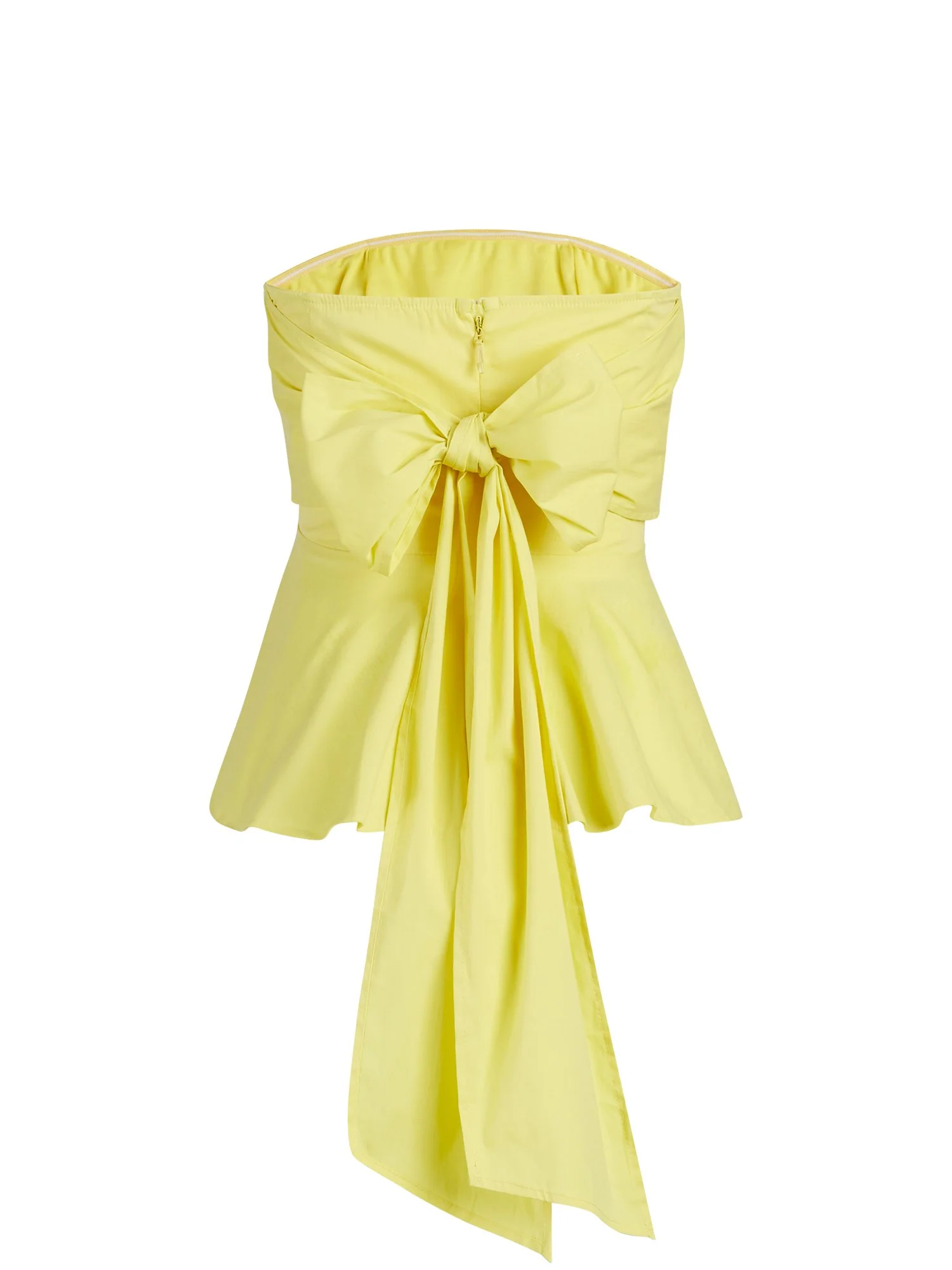 Strapless Peplum Bow Top - Image 3