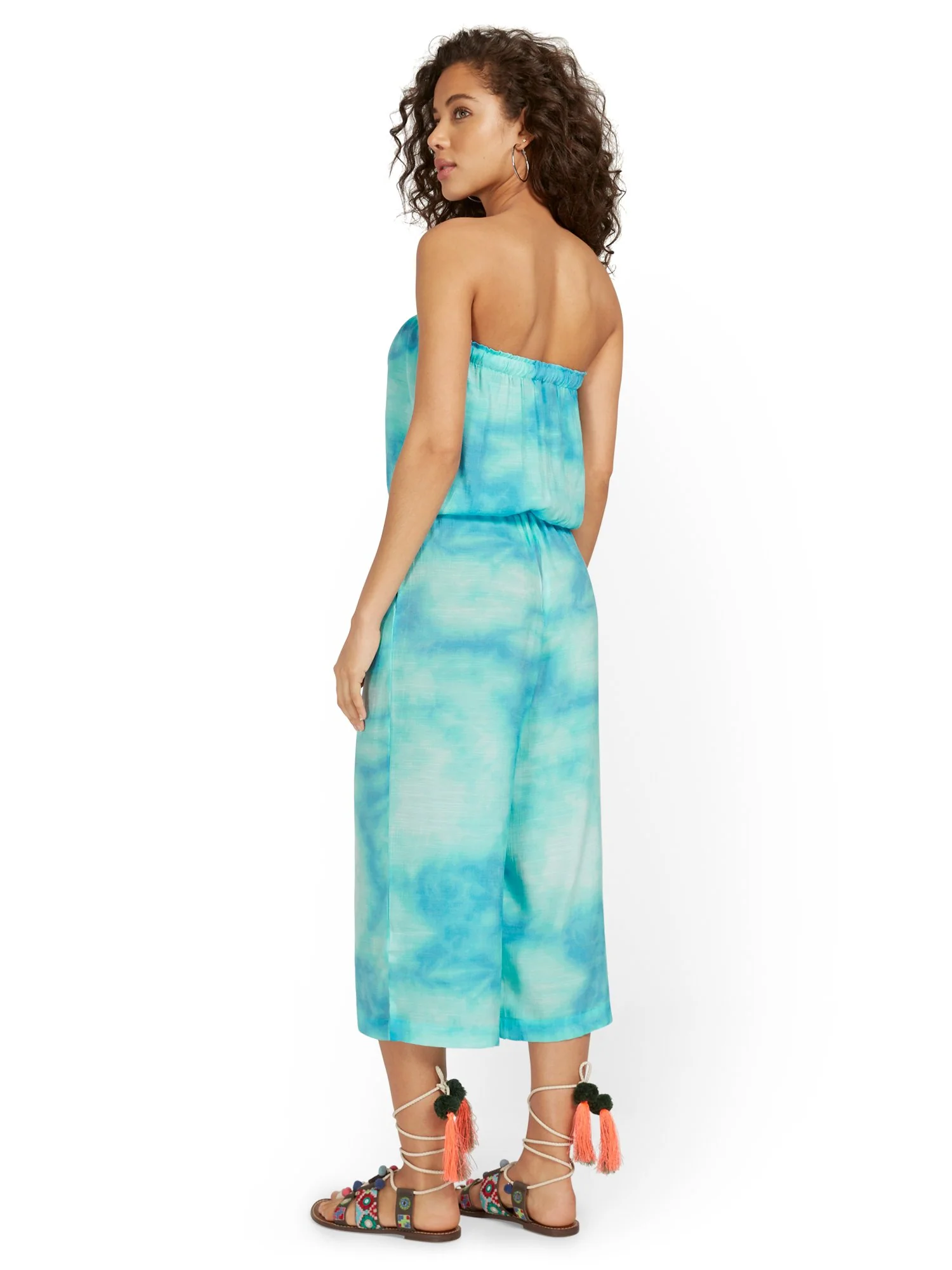 Strapless Tie-Dye Jumpsuit - Image 3