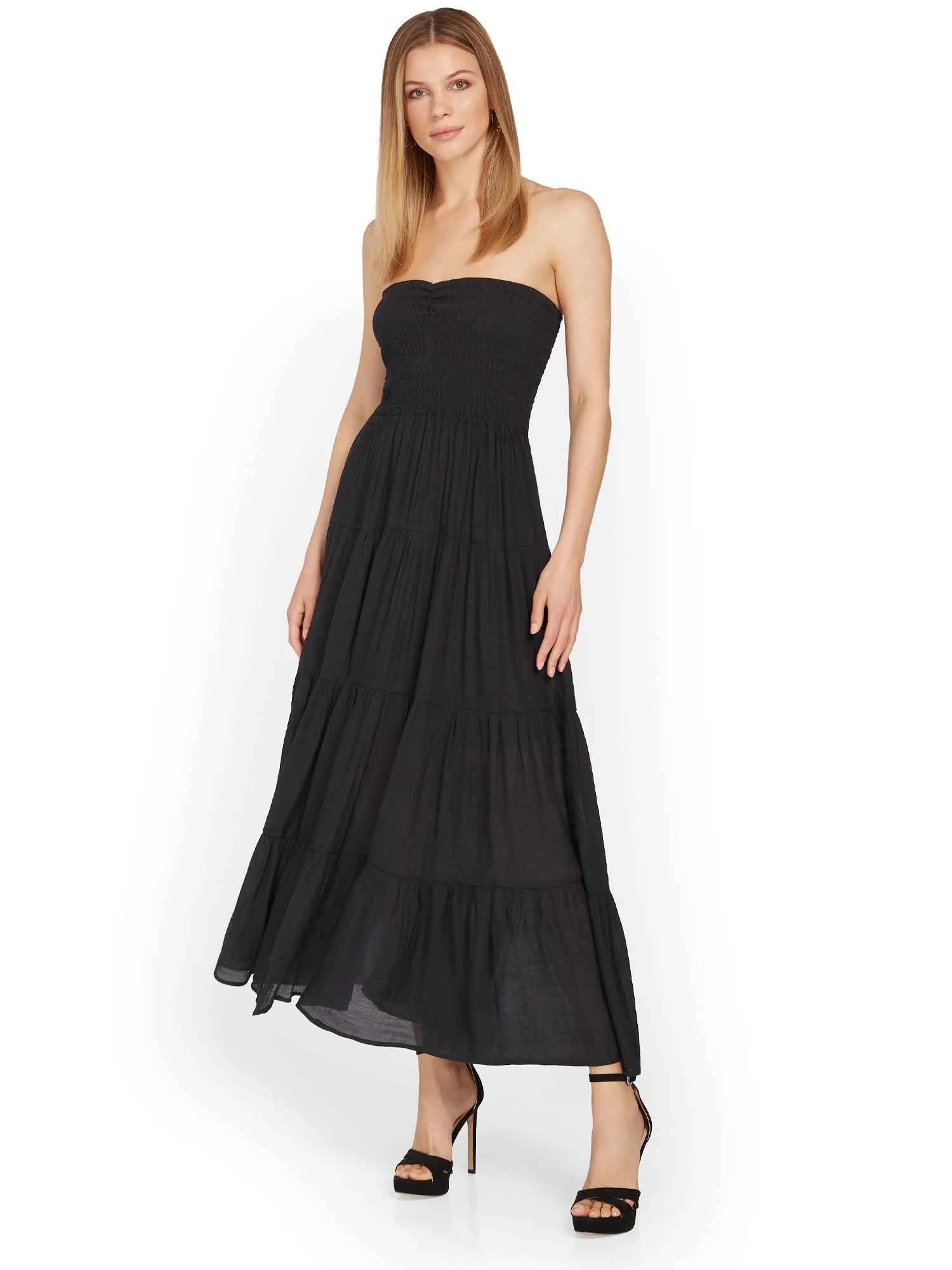 Hyfve Strapless Tiered Midi Dress - Brands We Love - Image 2