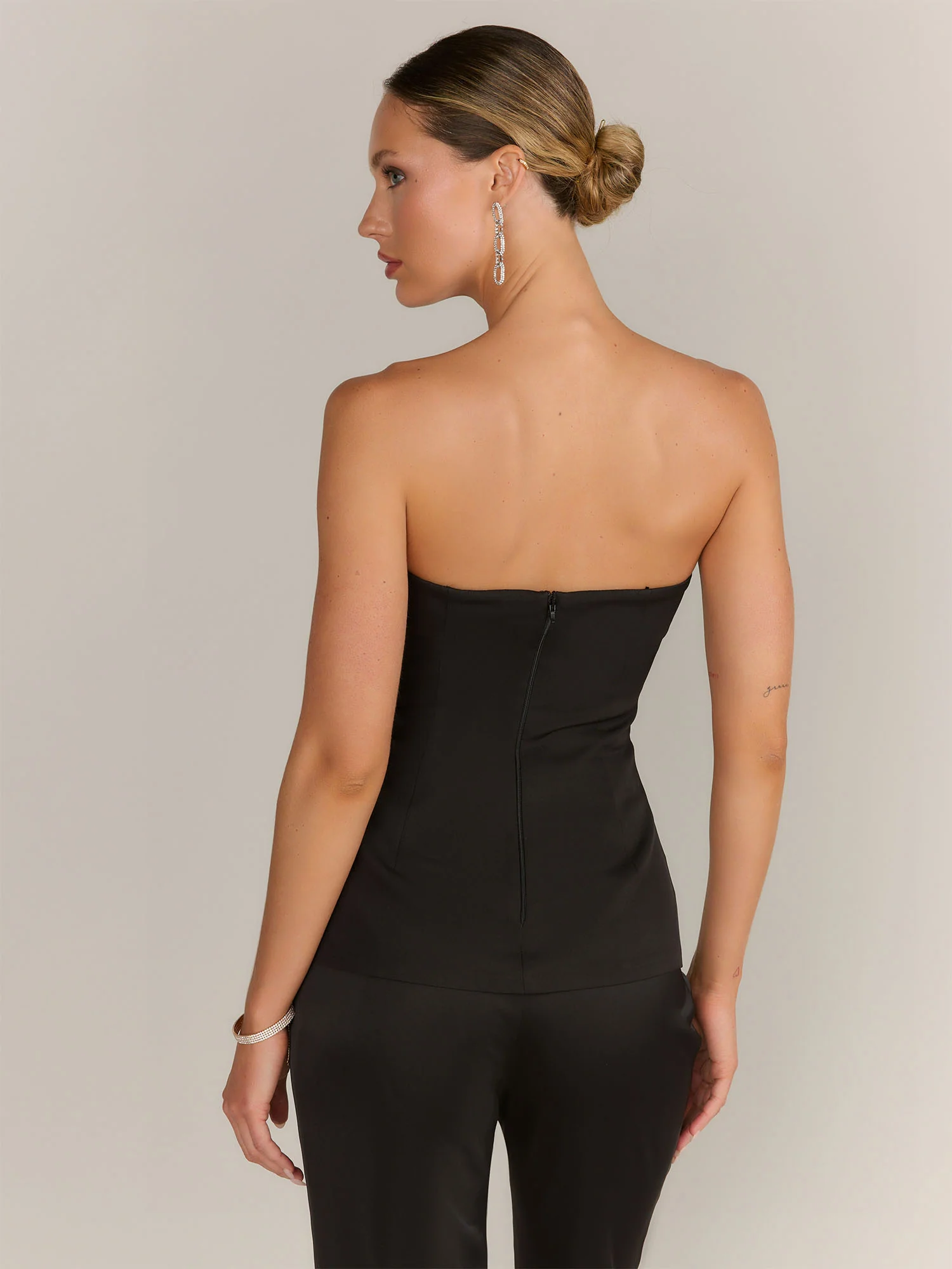 Do + Be Strapless Tuxedo Tube Top - Brands We Love - Image 3