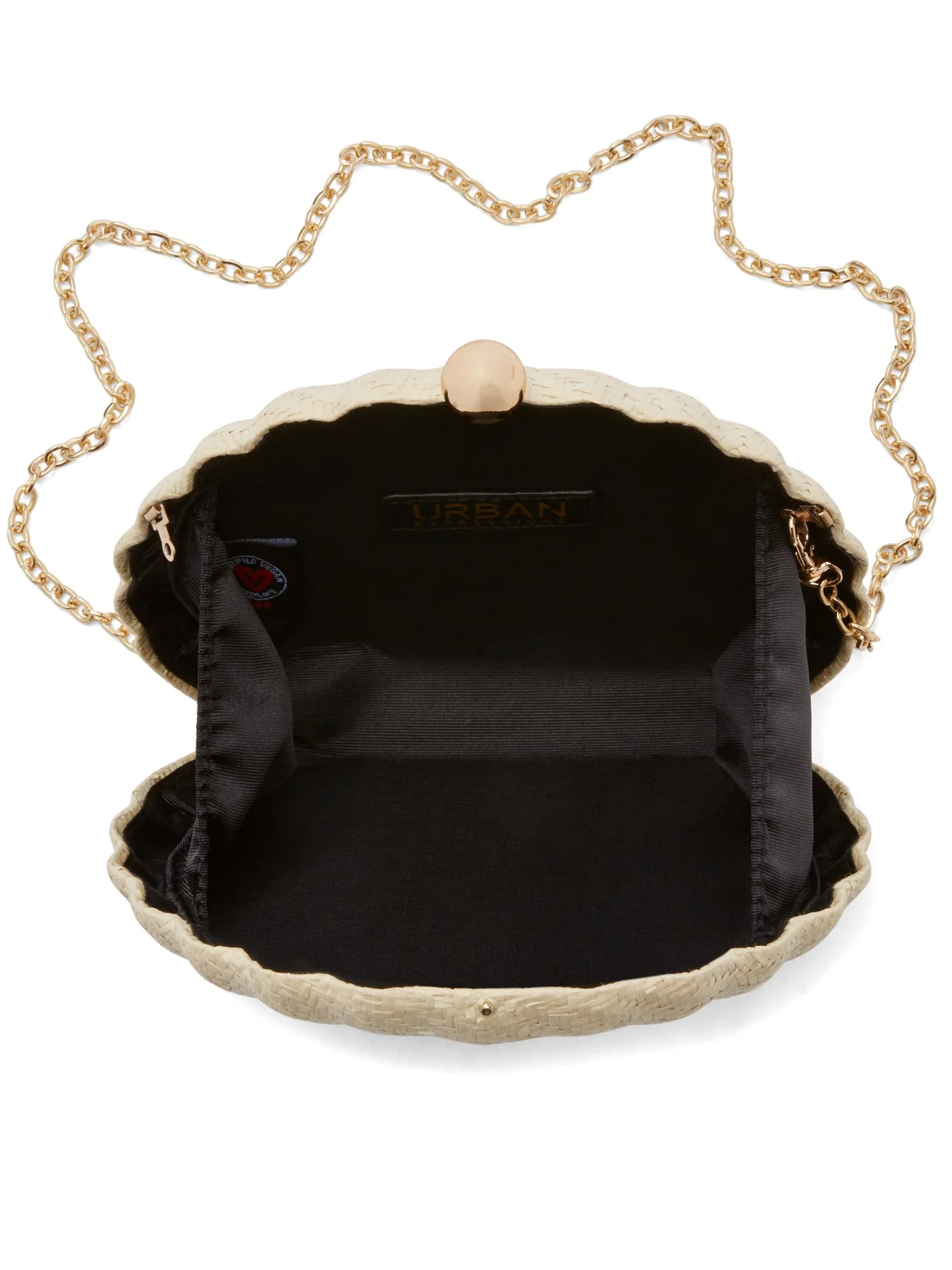 Urban Expressions Straw Clamshell Clutch - Brands We Love - Image 2