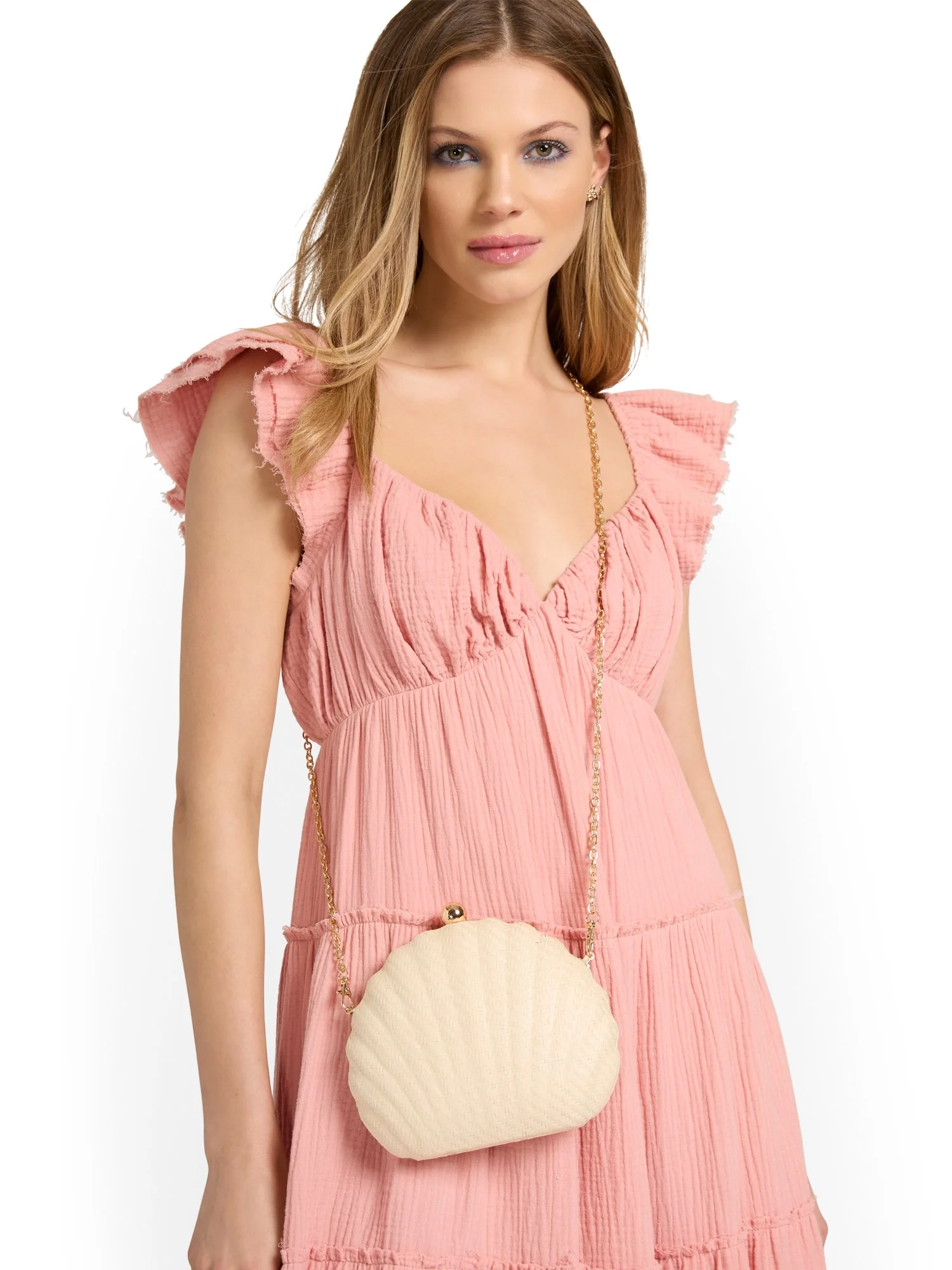 Urban Expressions Straw Clamshell Clutch - Brands We Love - Image 3