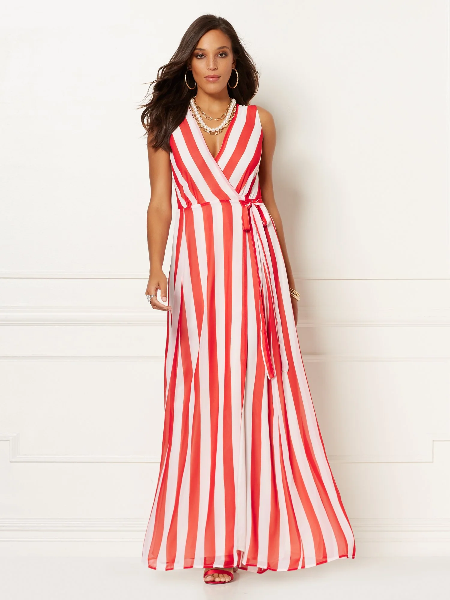 Stripe Kenzie Maxi Dress - Eva Mendes Collection - Image 2