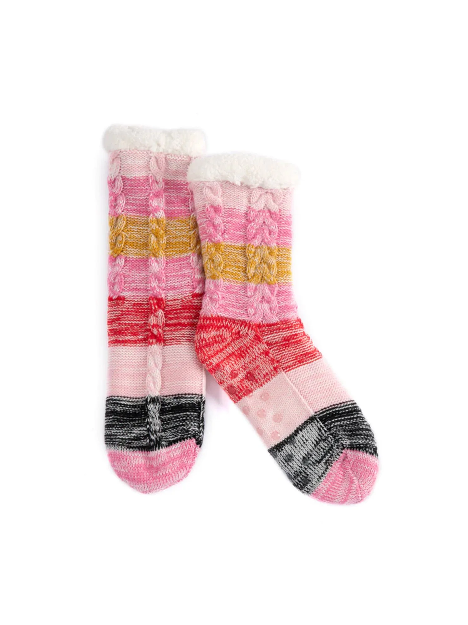 Shiraleah Stripe Knit Slipper Socks, Multicolor - Brands We Love