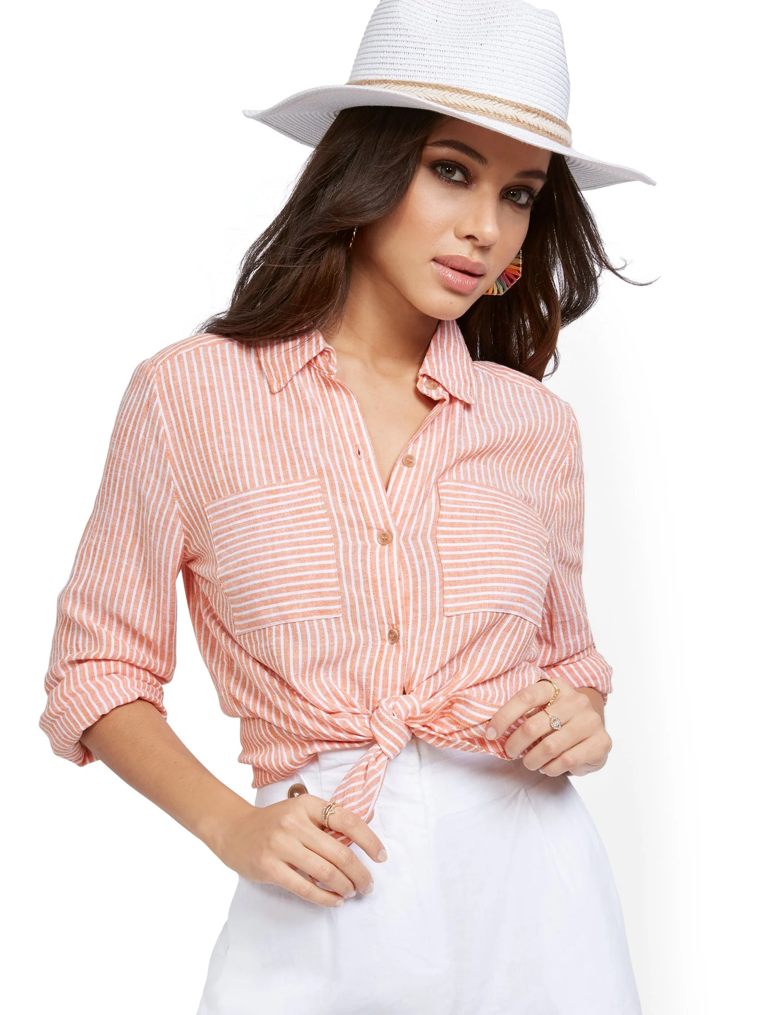 Stripe Linen Shirt - Image 10