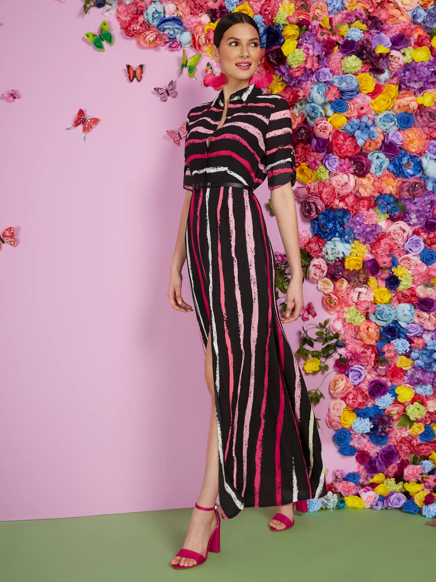 Stripe Maxi Shirtdress - Image 2