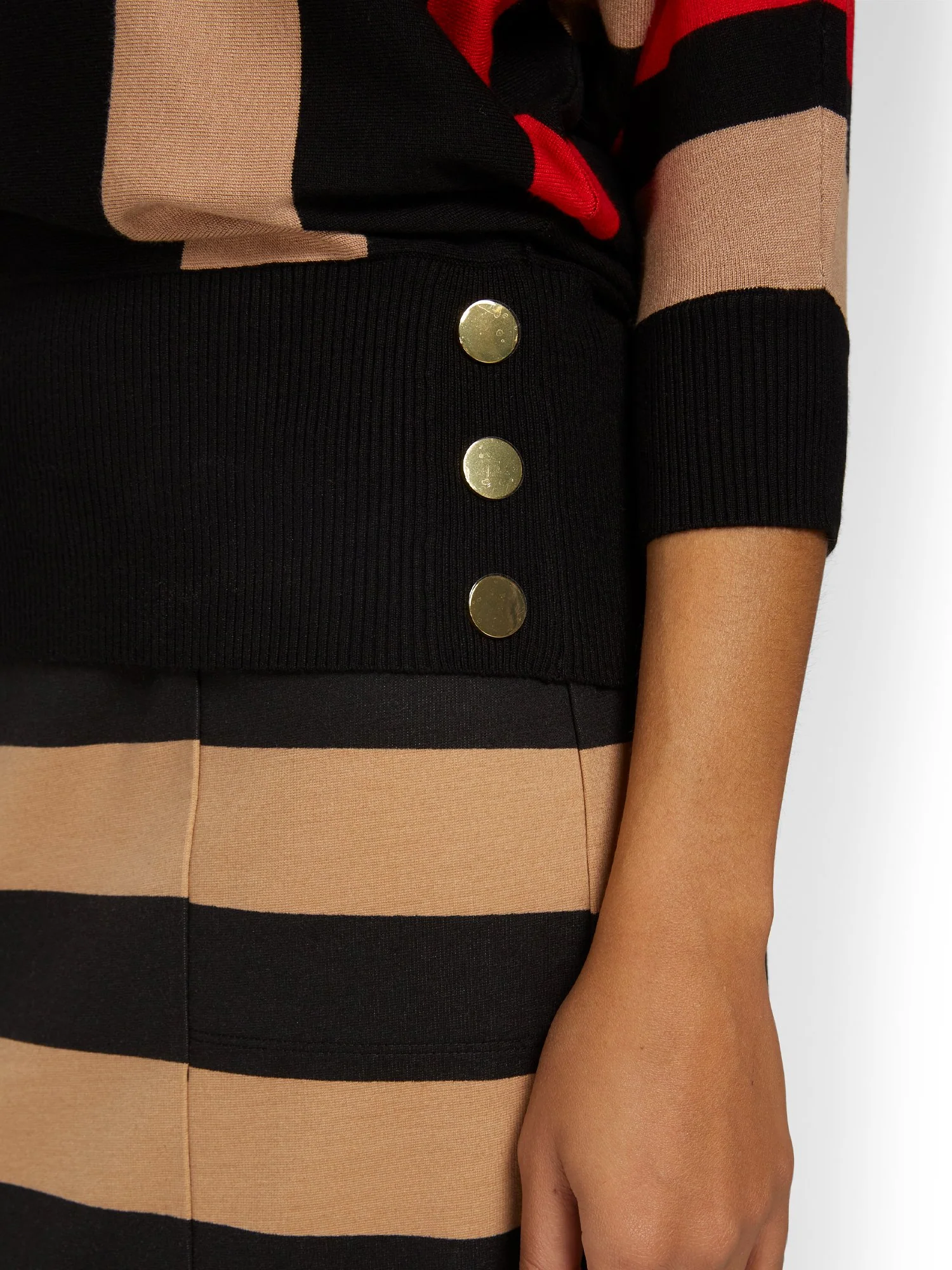 Striped Dolman-Sleeve Sweater - Image 4