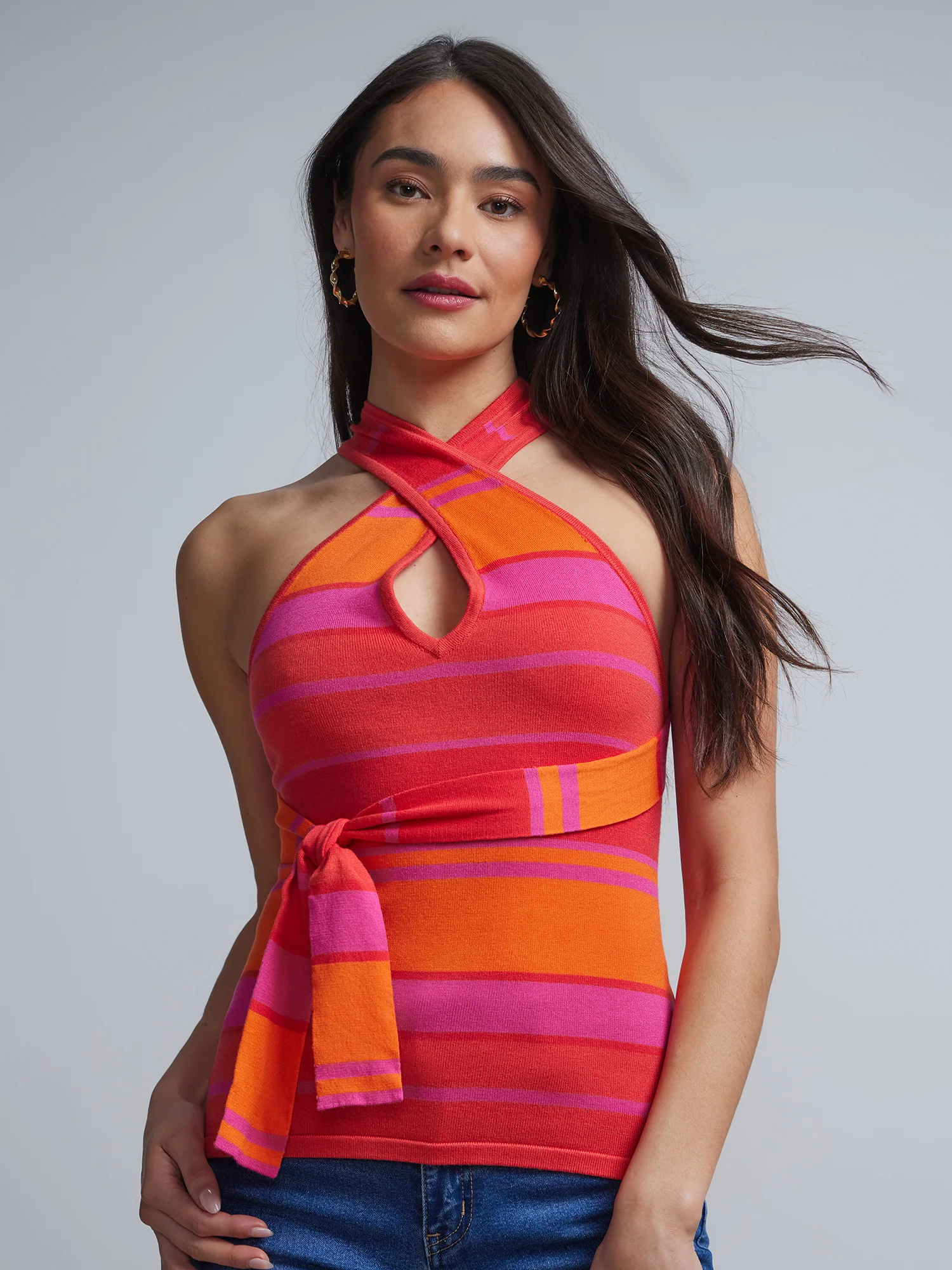Striped Halterneck Sweater - Image 6