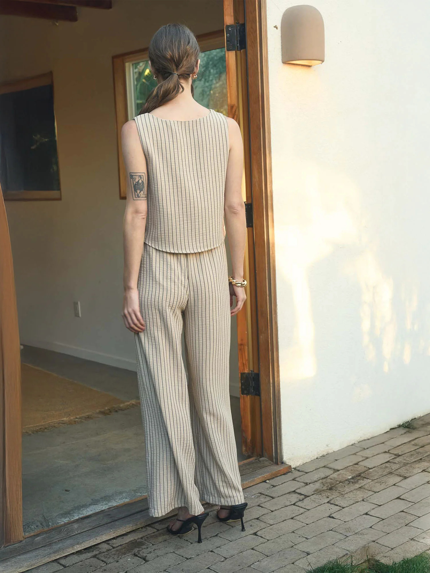 Striped Linen Pant - Image 4
