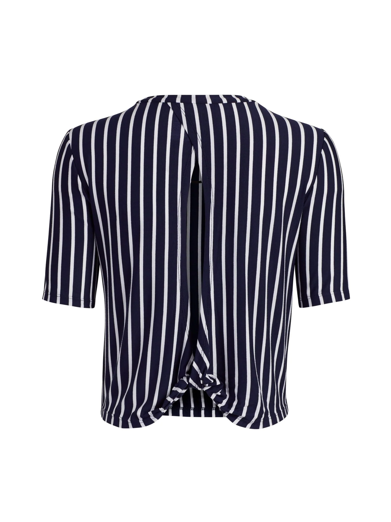 Striped Open Twist-Back Tee - Image 8