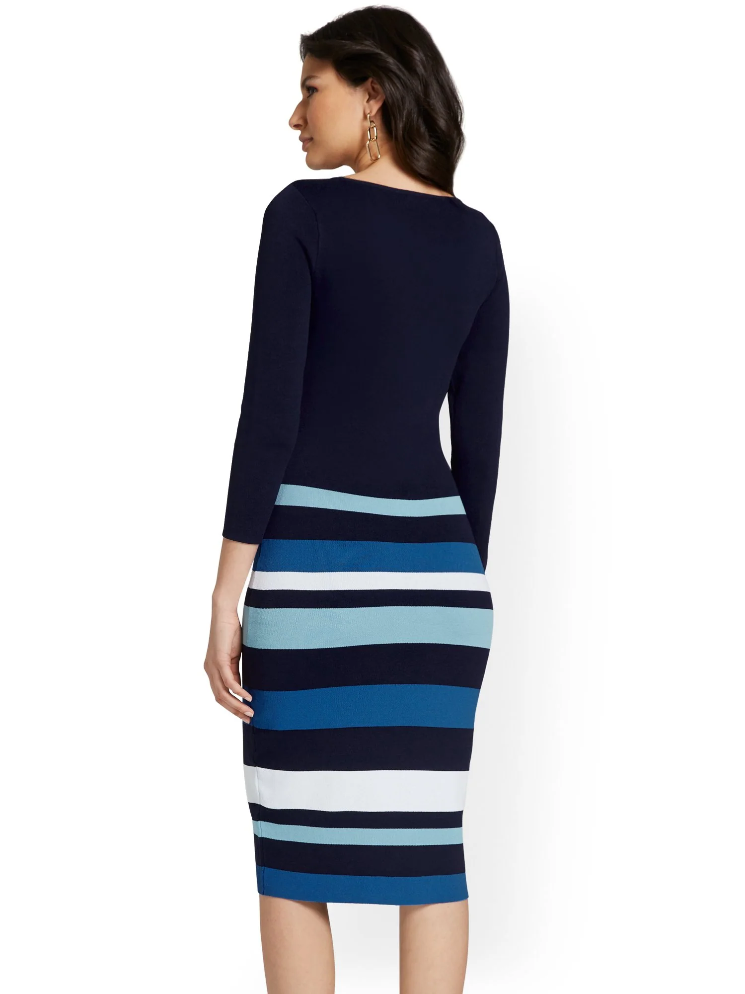 Striped Sweater Dress - Image 3