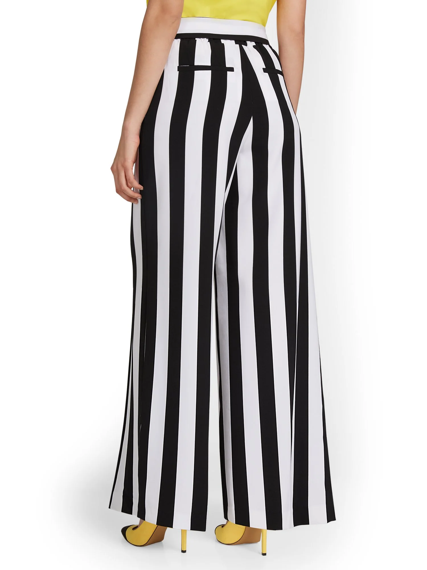 Striped Tie-Waist Palazzo Pant - Image 3