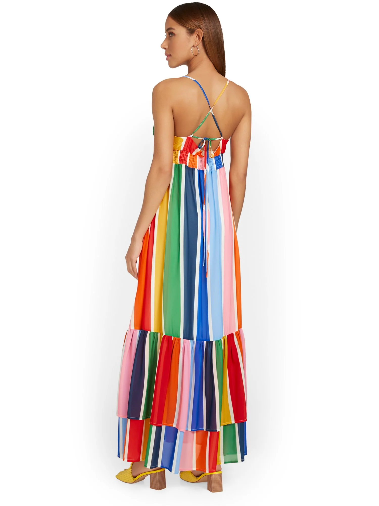 Flying Tomato Striped Tiered Maxi Dress - Brands We Love - Image 3
