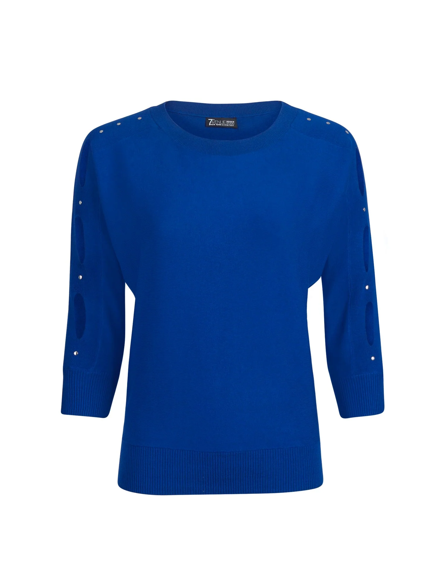 Studded Slit-Sleeve Dolman Sweater - Image 8