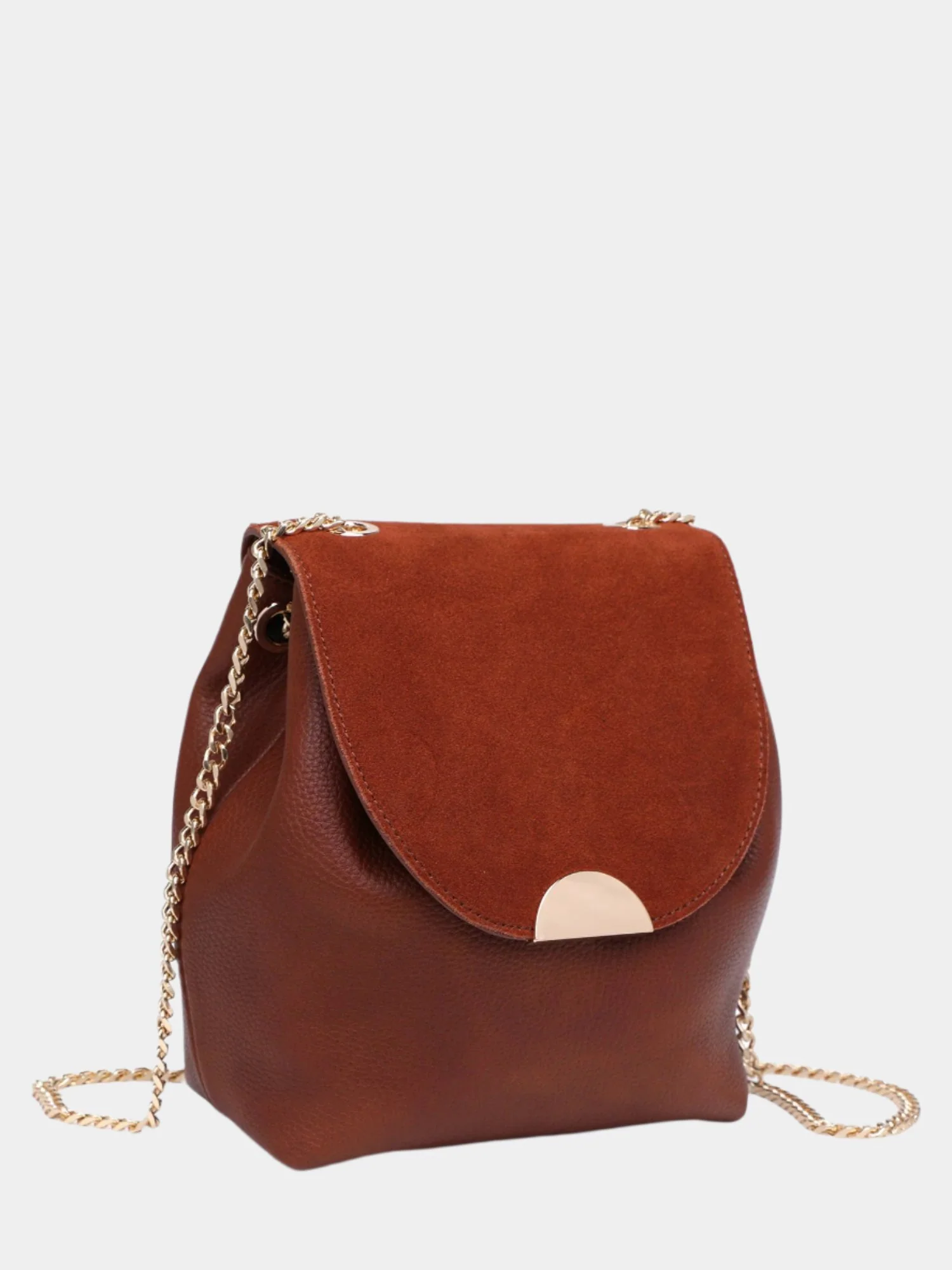 Suede Front Flap Crossbody Bag - Moda Luxe