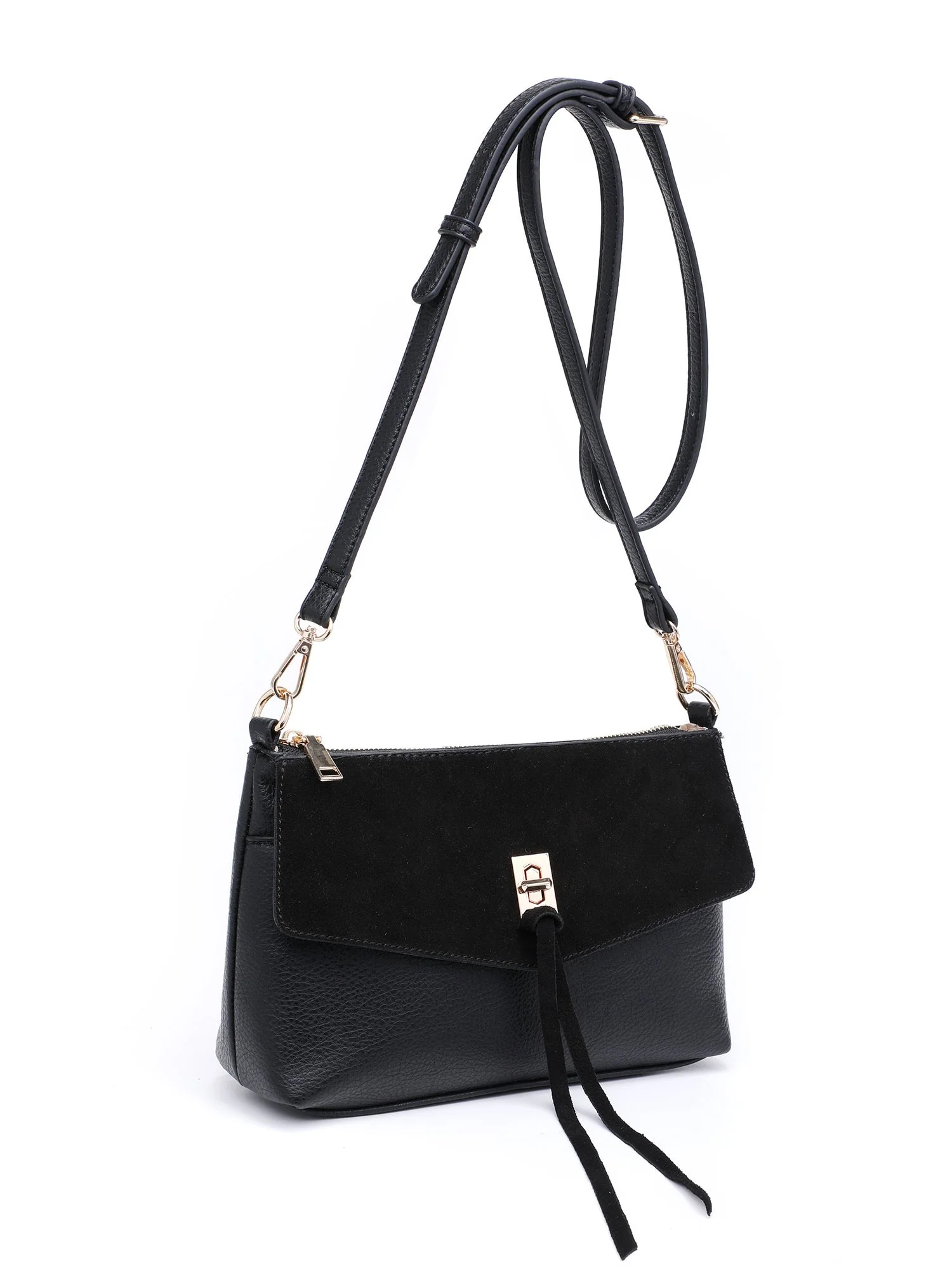Moda Luxe Suede Front Turnlock Crossbody - Brands We Love - Image 3