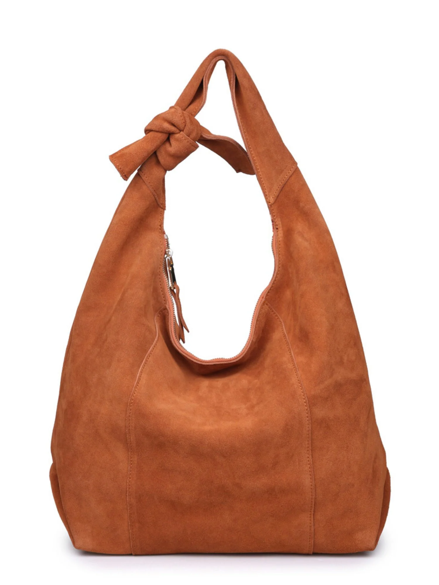 Moda Luxe Suede Knot Hobo Bag, Tan - Brands We Love - Image 2