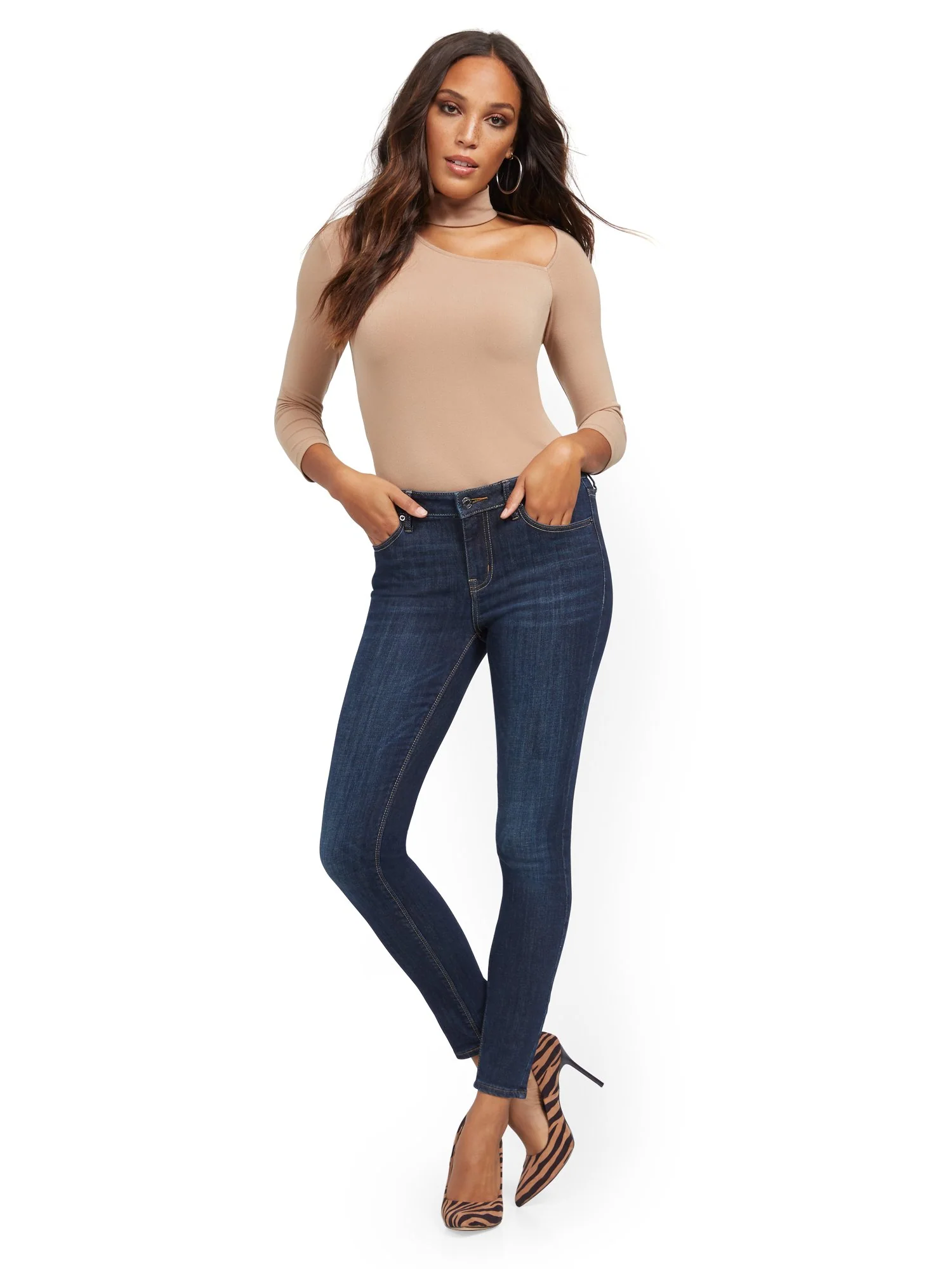 Sunday Mid-Rise Super-Skinny Jeans - Blue Myth - Image 4