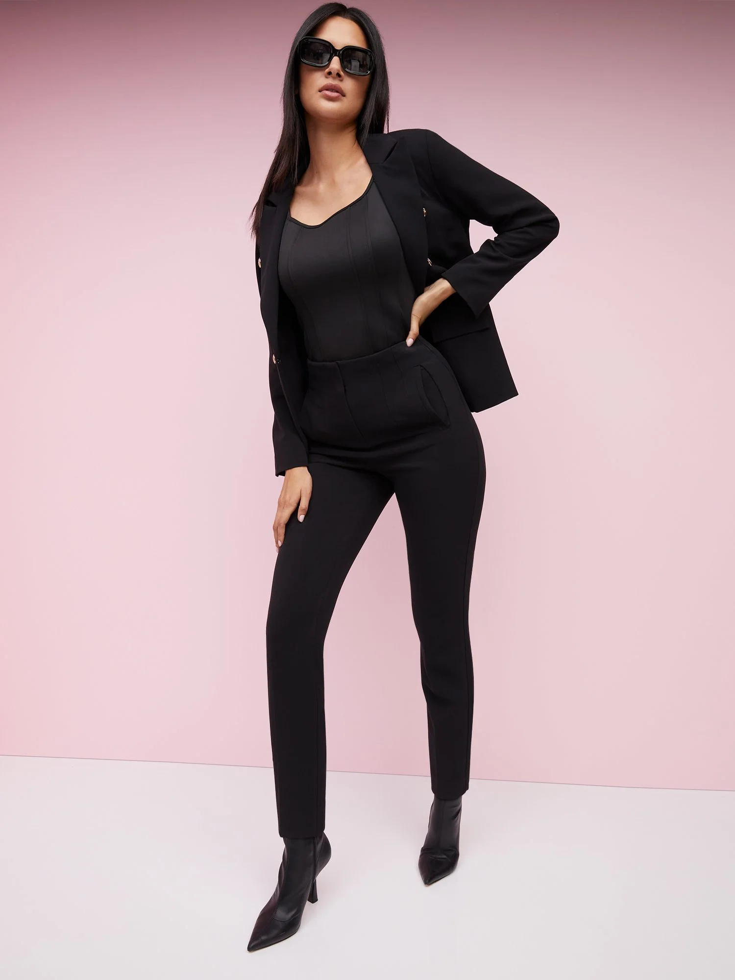 Super High-Rise Seam-Front Ankle Pant - Essential Stretch - Image 2