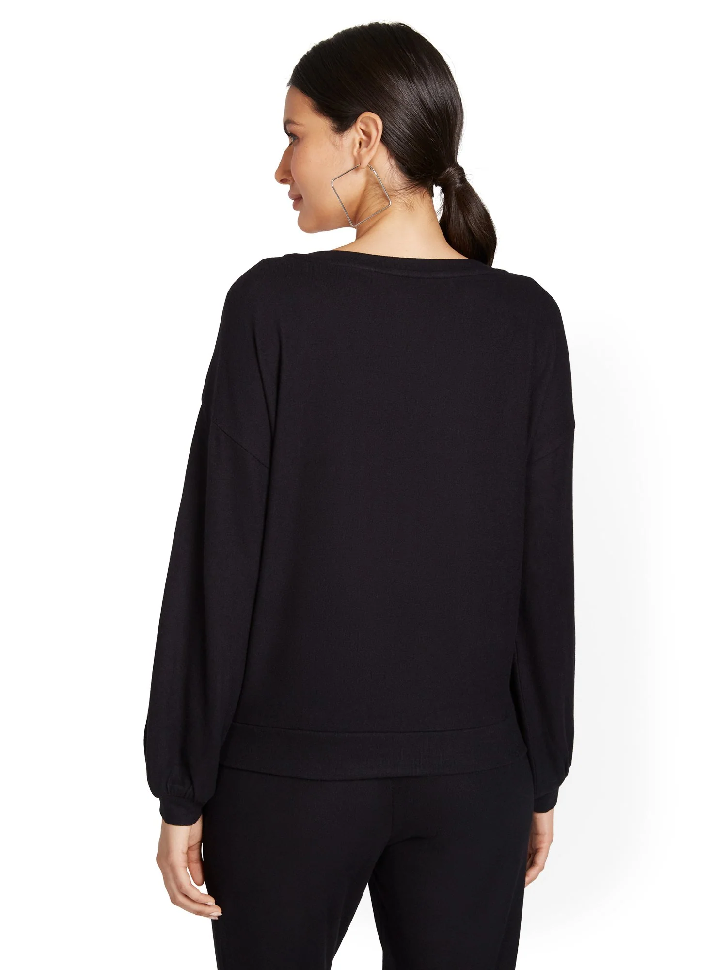 Super-Soft Balloon-Sleeve Pullover - Image 3