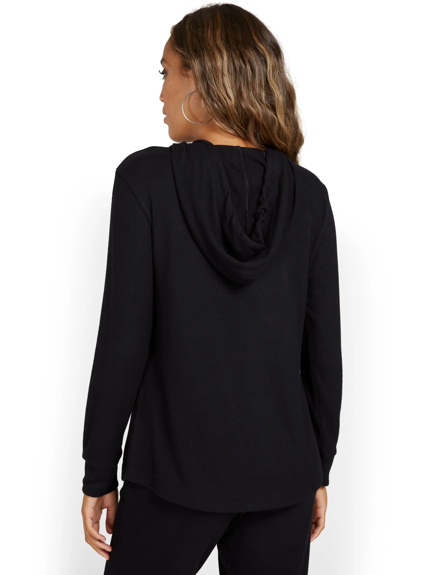 Super-Soft Knit Pullover Hoodie - Image 3