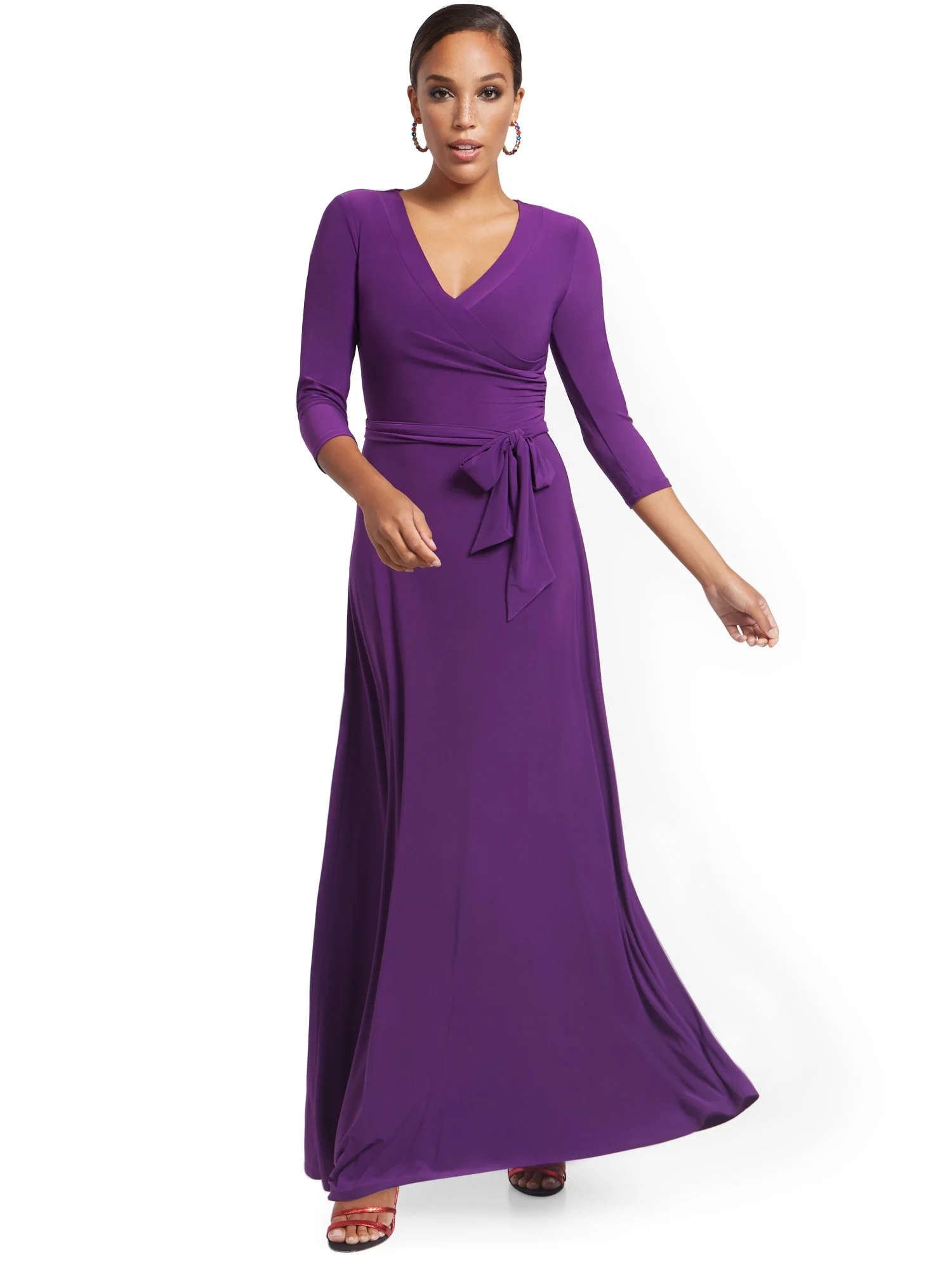 Surplice Maxi Dress - Image 5