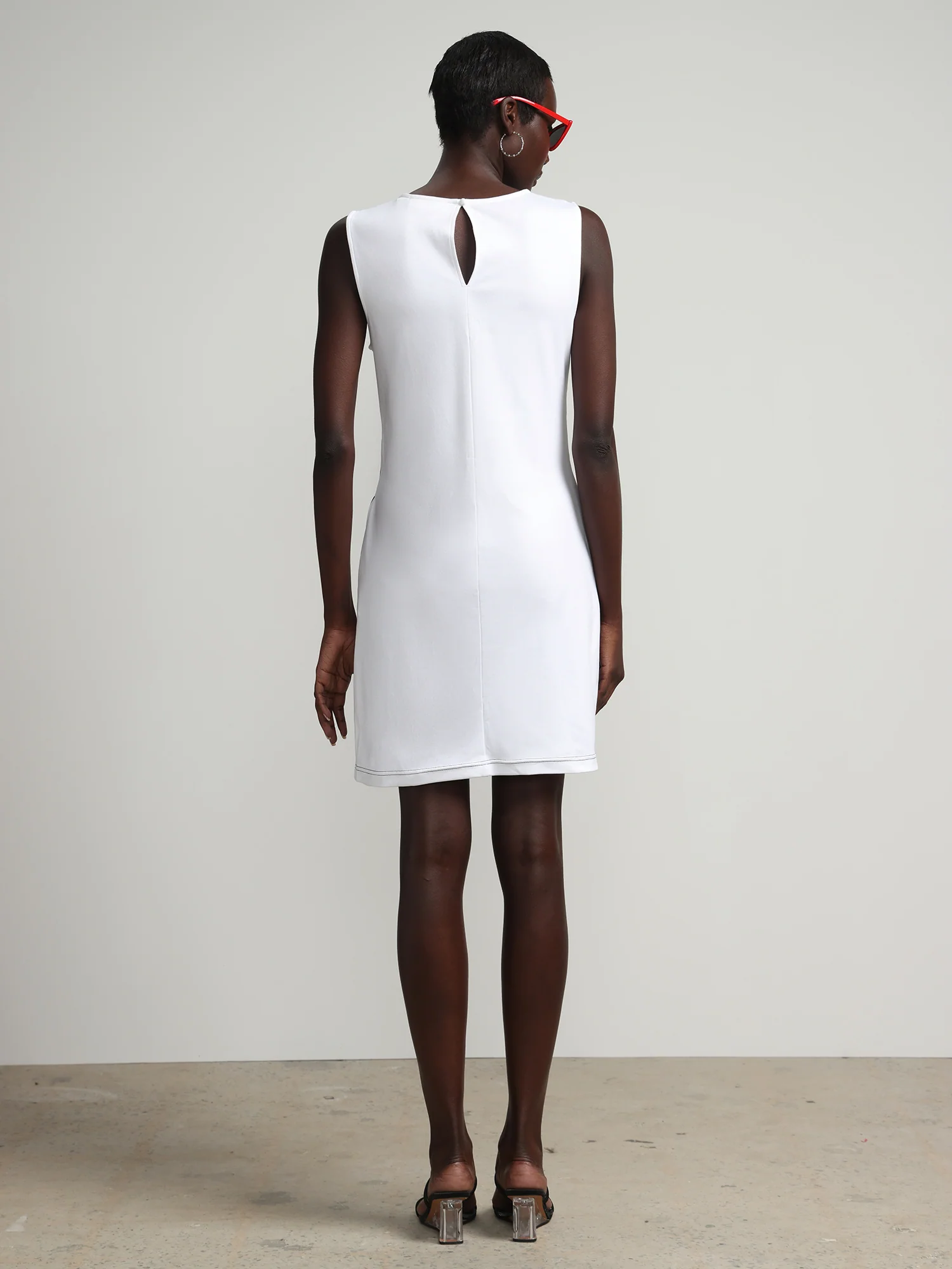 Swirl-Print Shift Dress - City Knits - Image 3