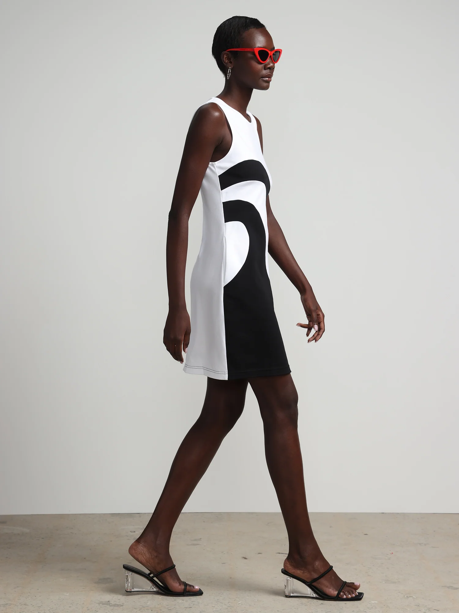 Swirl-Print Shift Dress - City Knits - Image 4