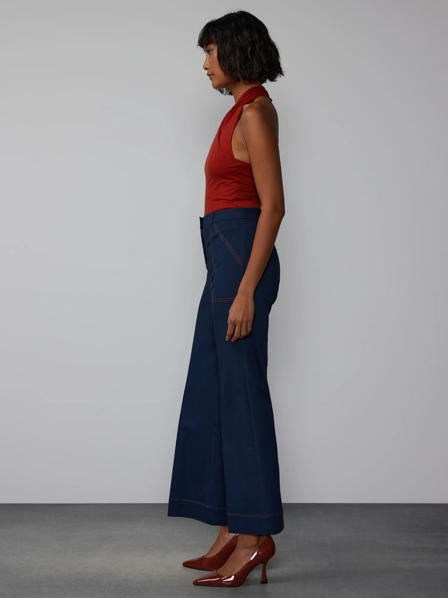 Tall Wide Leg Ankle Pant - Image 2
