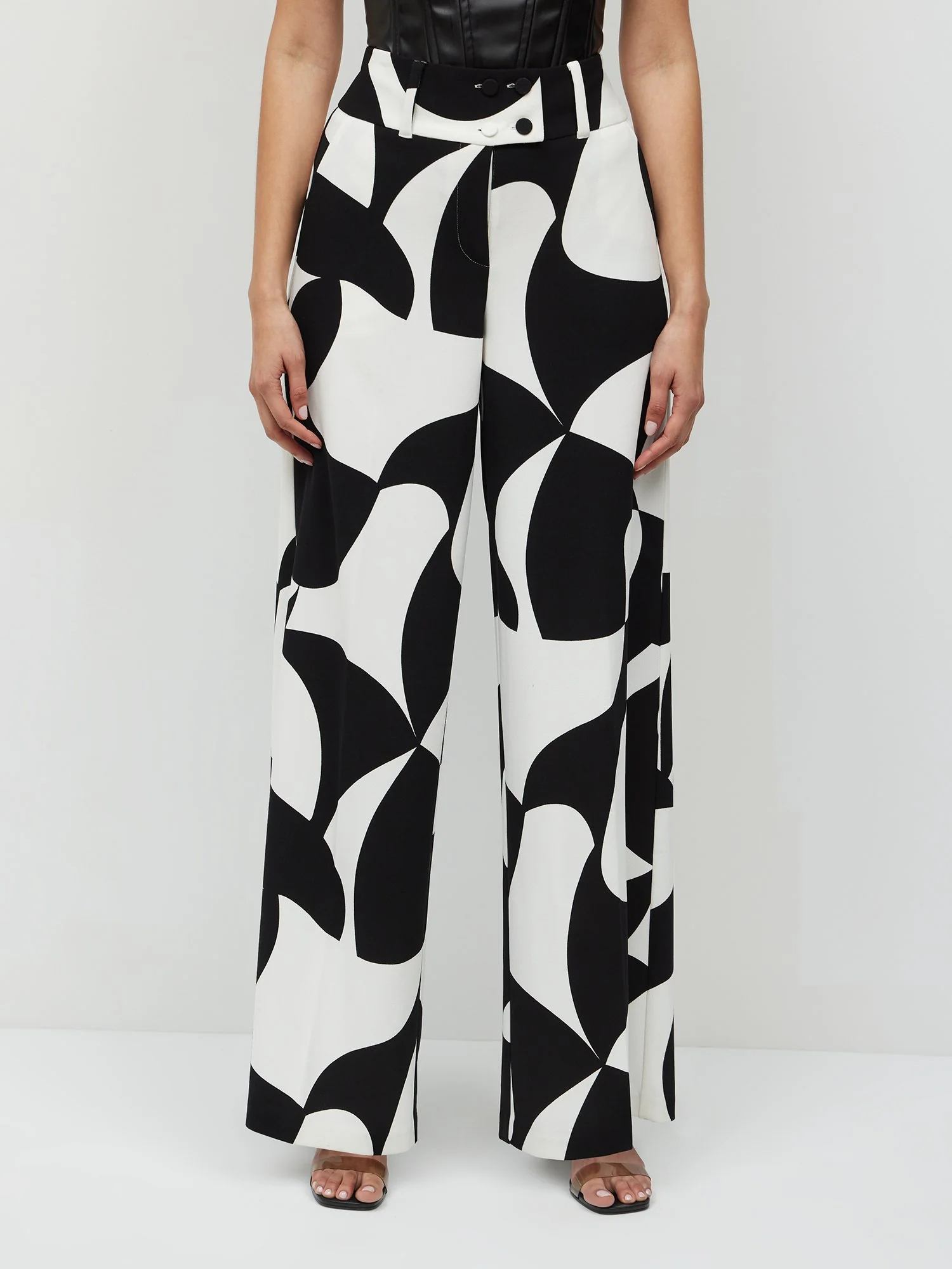 Tall Abstract-Print Wide-Leg Pant - Image 2