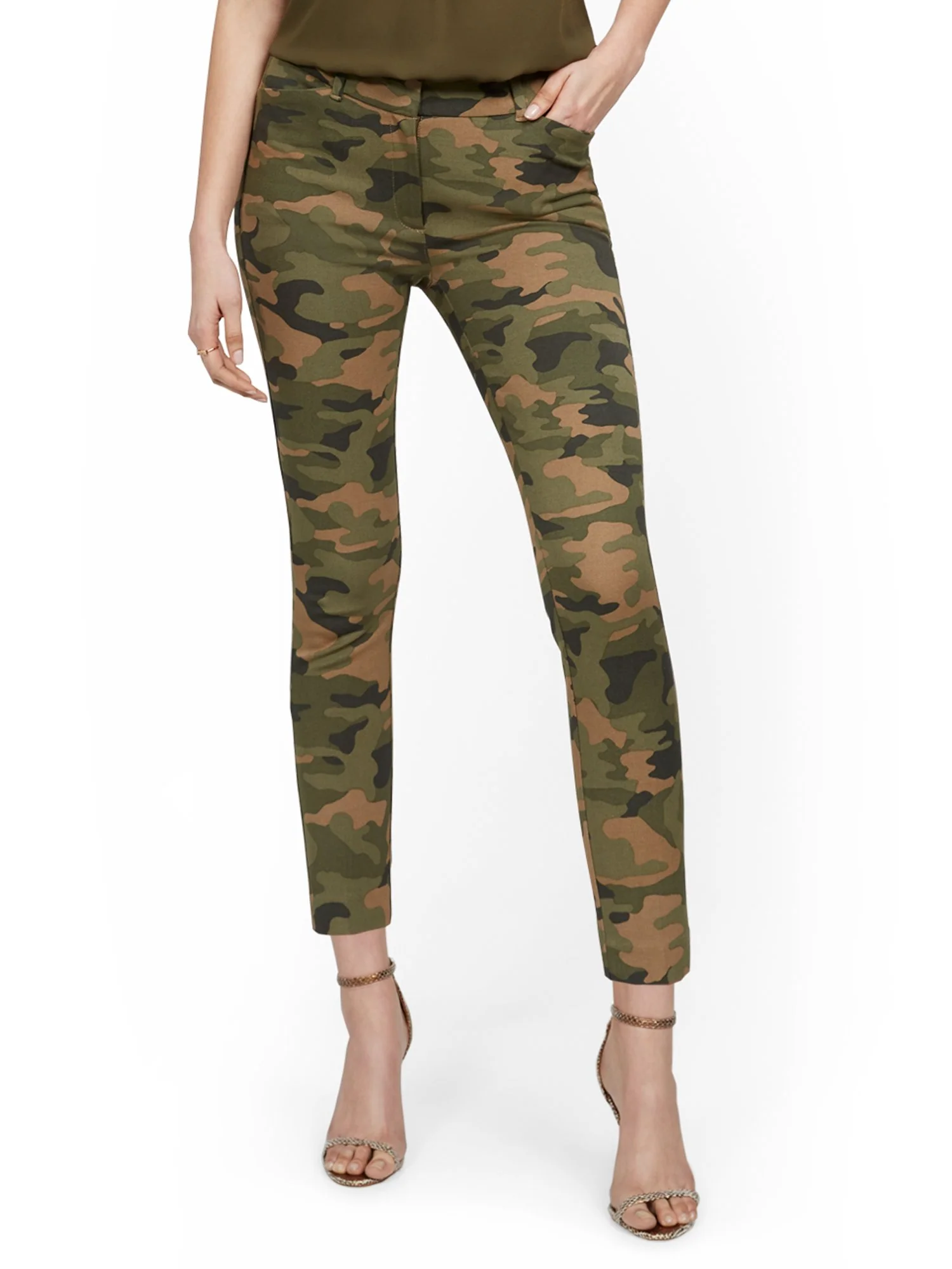 Tall Audrey High-Waisted Ankle Pant - Camo-Print - Image 2