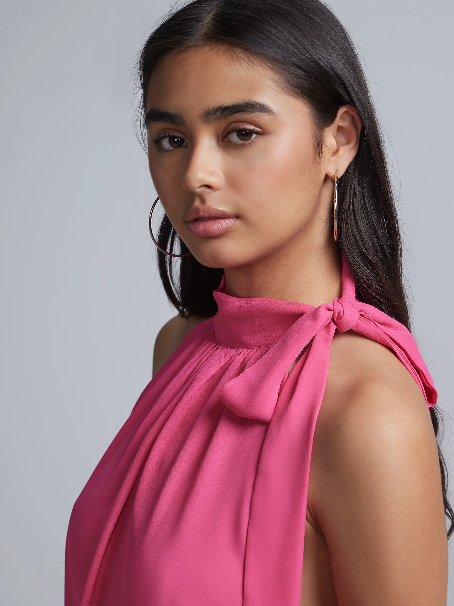Tall Bow-Neck Halterneck Blouse - Image 14
