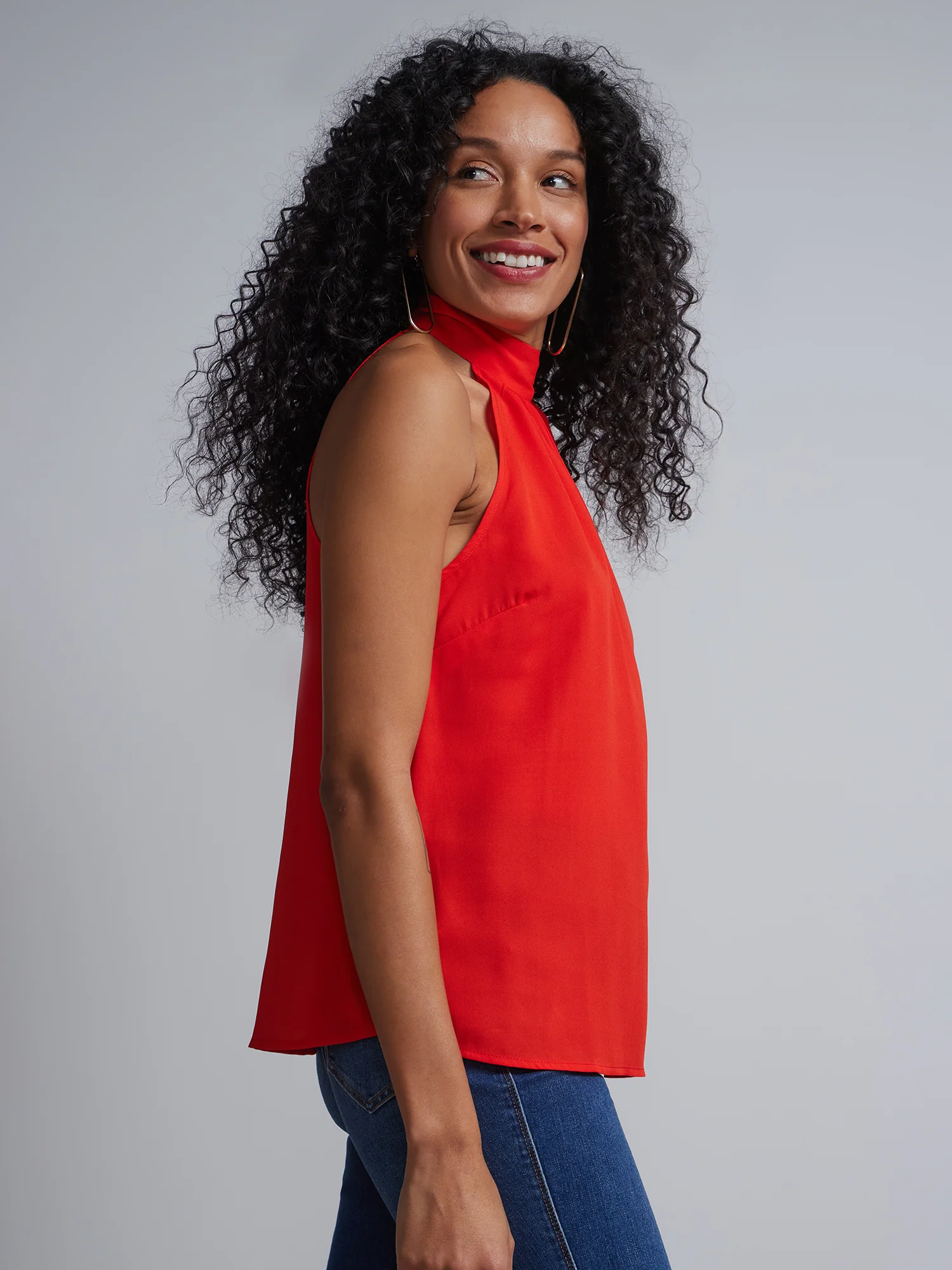 Tall Bow-Neck Halterneck Blouse - Image 7
