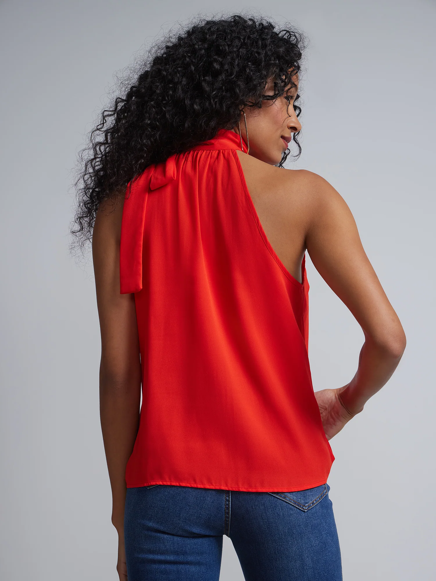 Tall Bow-Neck Halterneck Blouse - Image 8