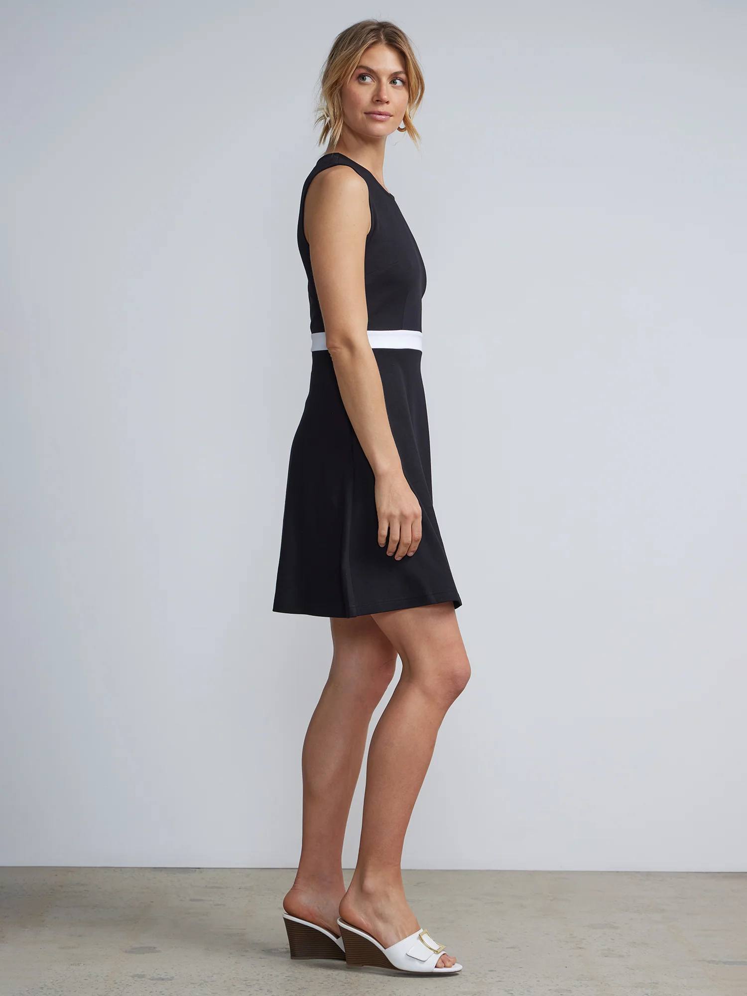 Tall Button-Back Flare Dress - City Knits - Image 2
