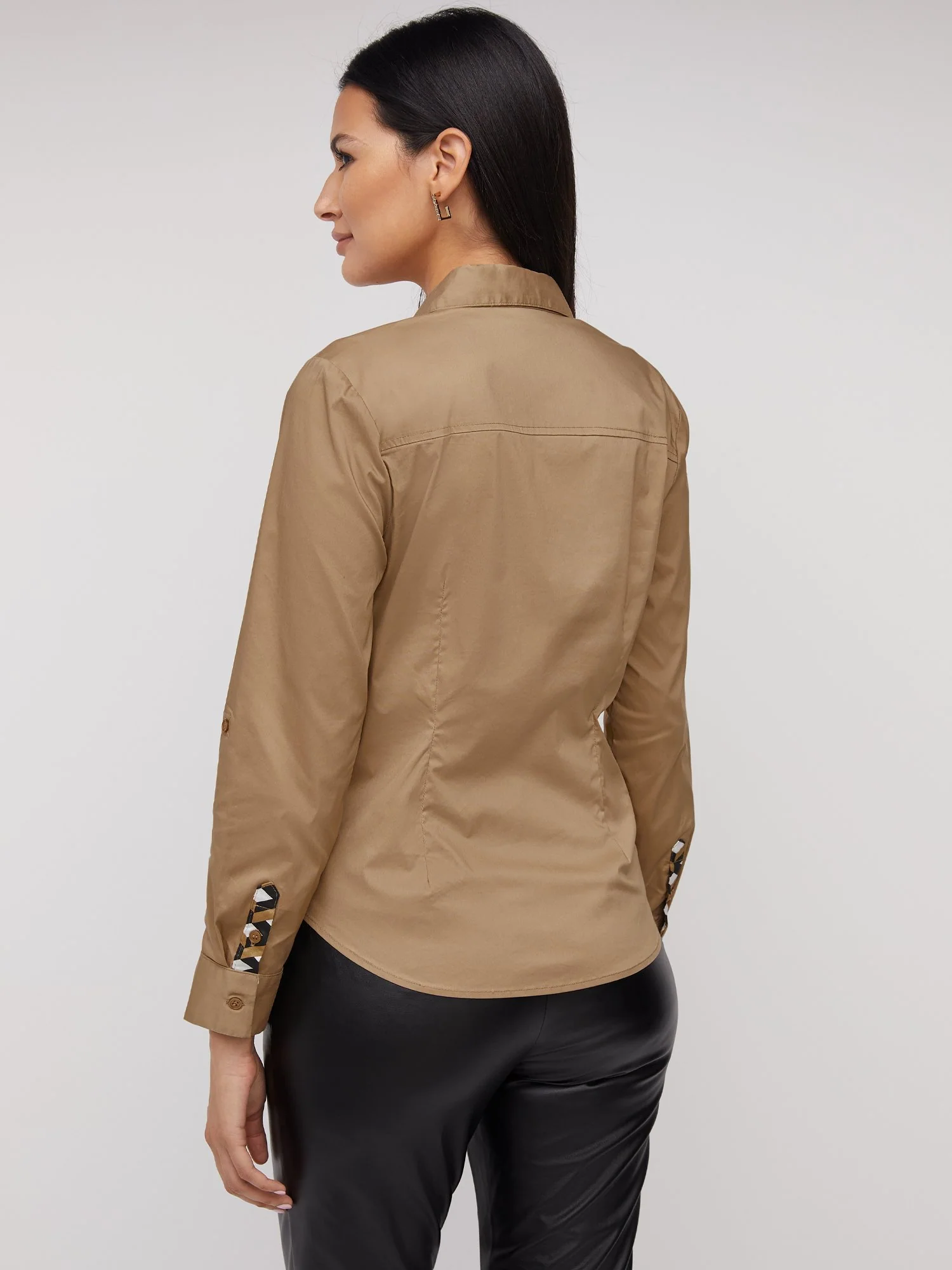 Tall Button-Front Secret Snap - NY&C Madison Shirt® - Image 3