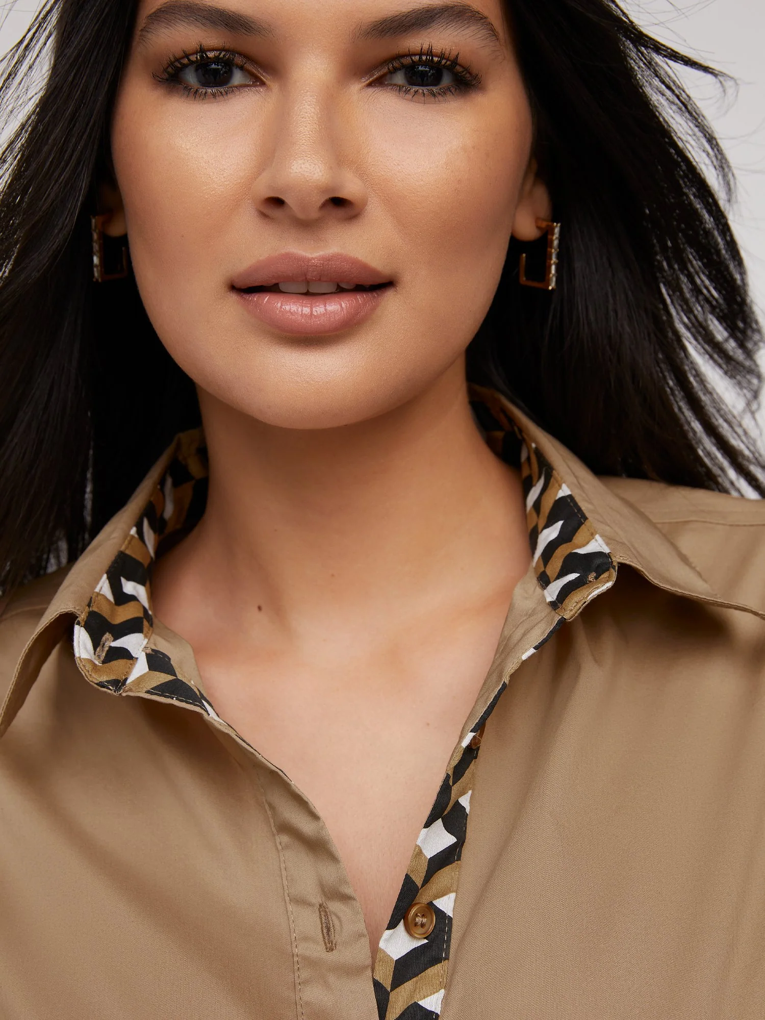 Tall Button-Front Secret Snap - NY&C Madison Shirt® - Image 4