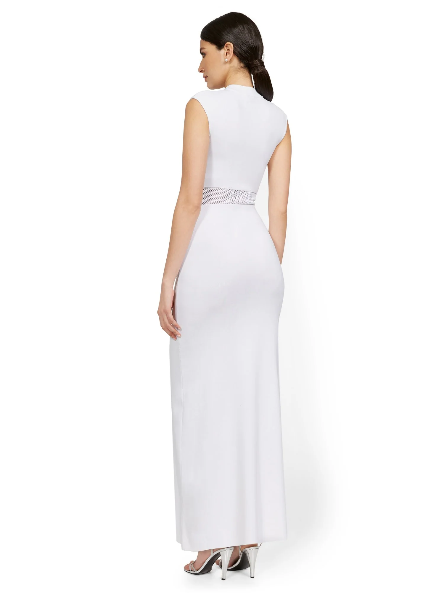 Tall Cap-Sleeve Slit-Leg Maxi Sweater Dress - Image 3
