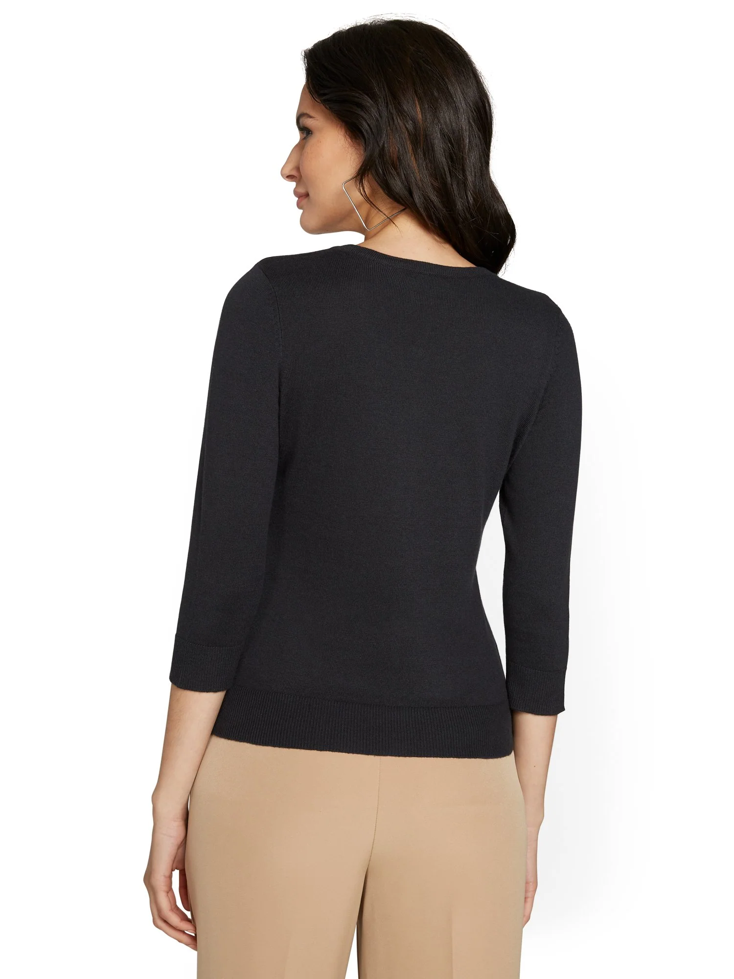 Tall Chelsea Crewneck Cardigan - Image 3