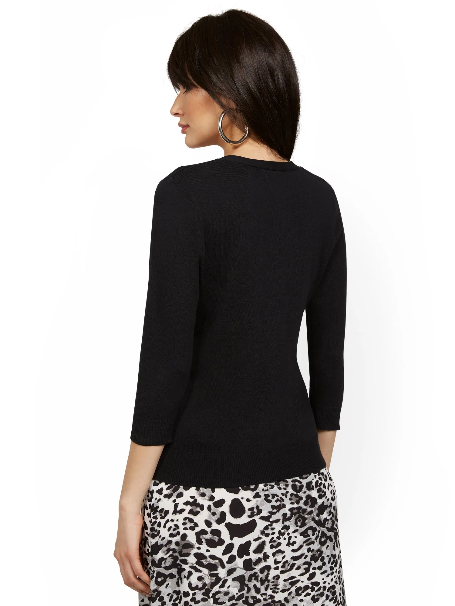 Tall Chelsea V-Neck Cardigan - 7th Avenue - Image 3