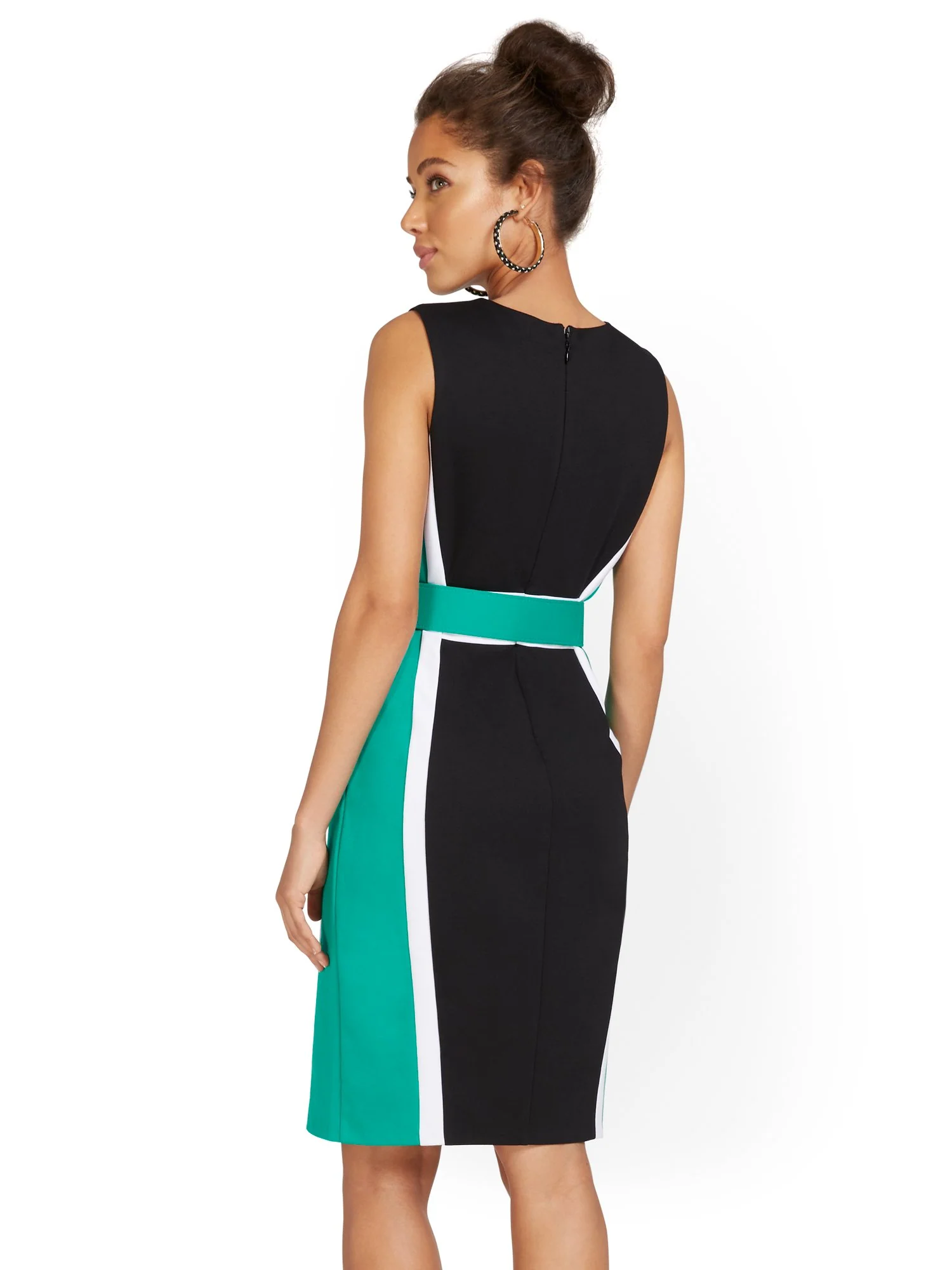 Tall Colorblock Ponte Sheath Dress - Image 3